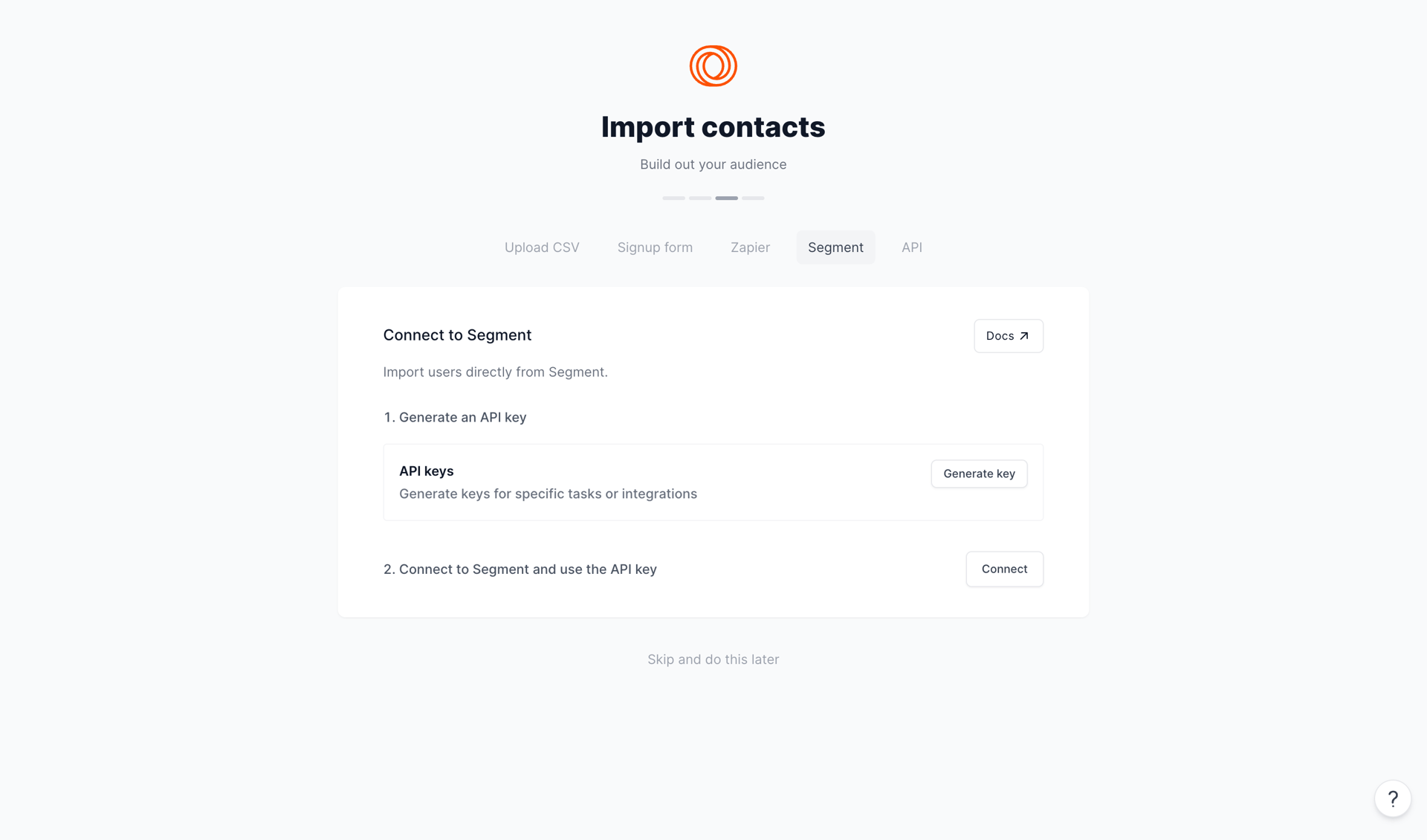 Loops screen example