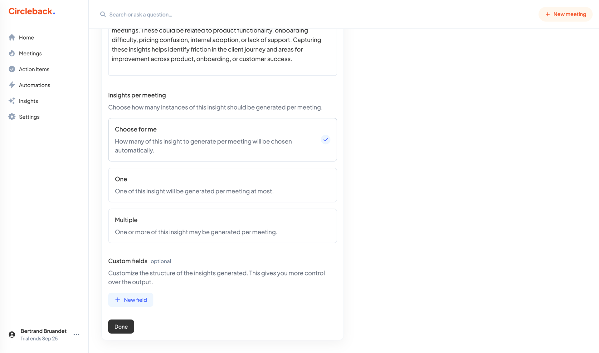 Circleback
			   ux ui design