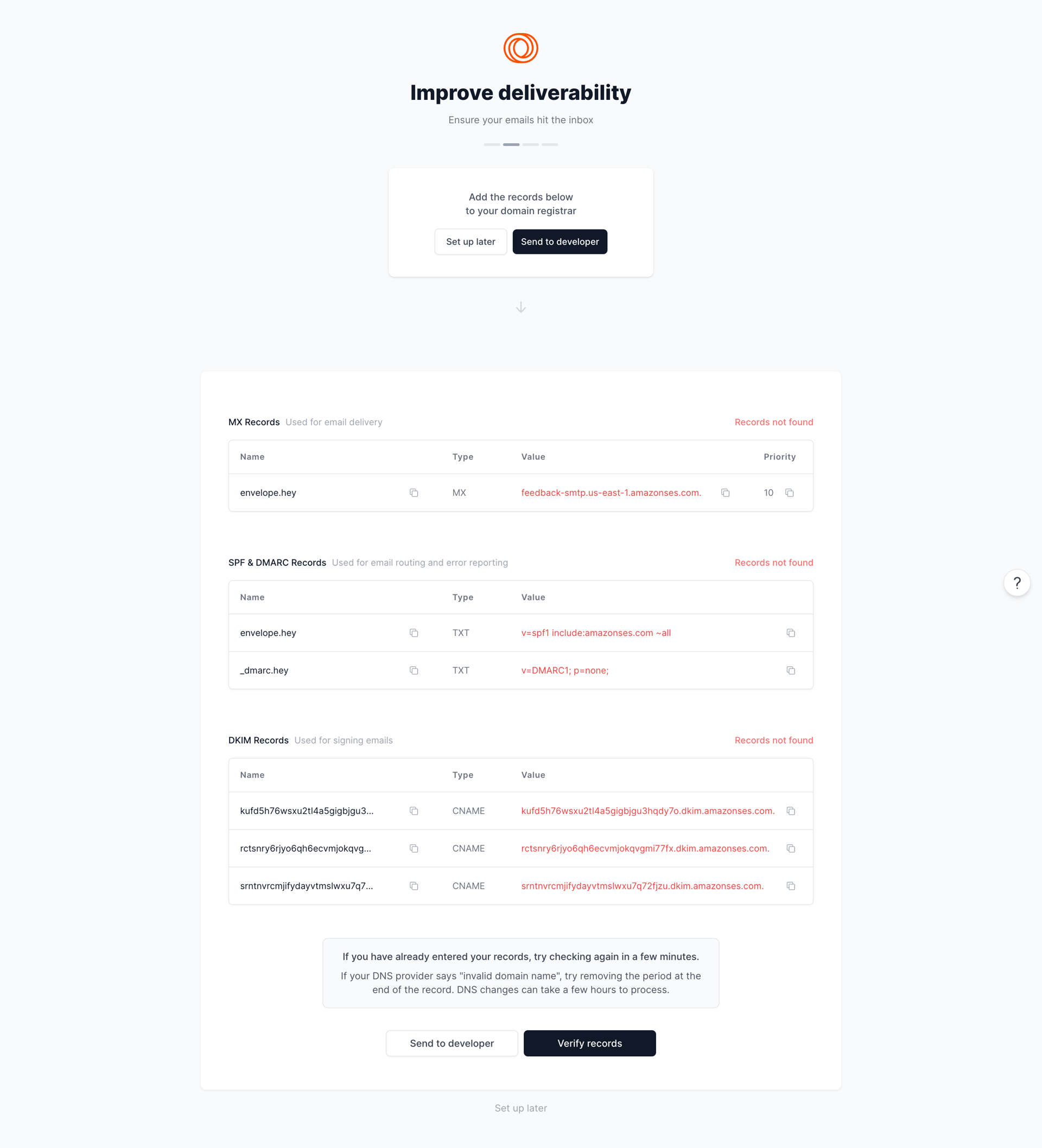 Loops screen example