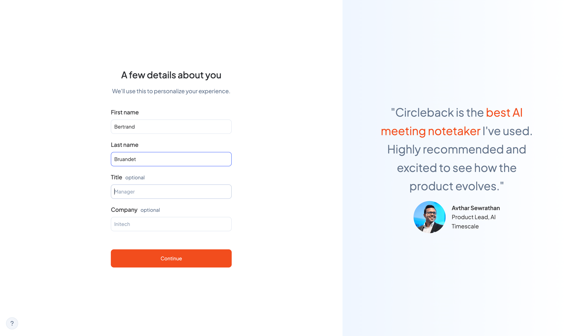 Circleback
			  ux ui design