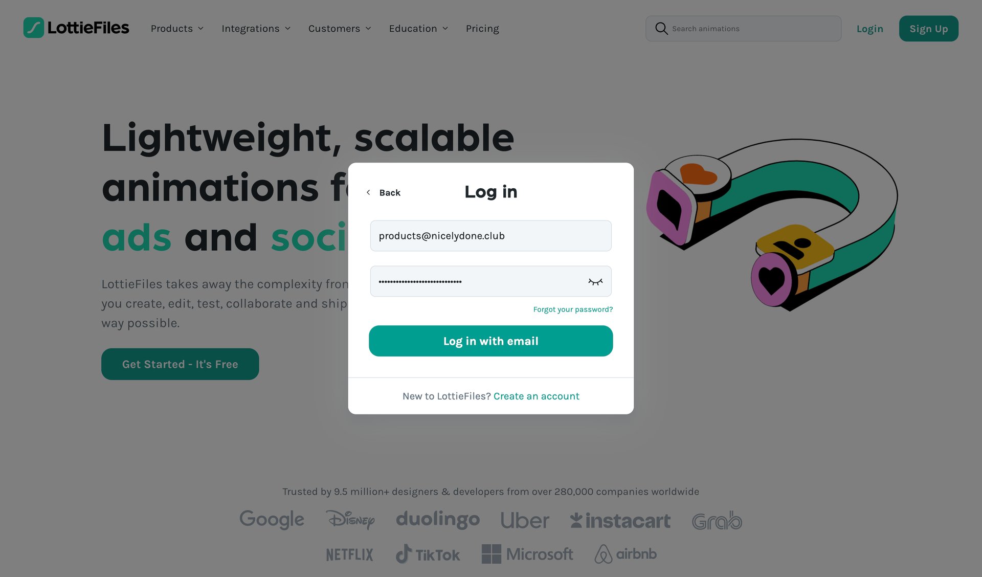 Lottie
			           ux ui design
