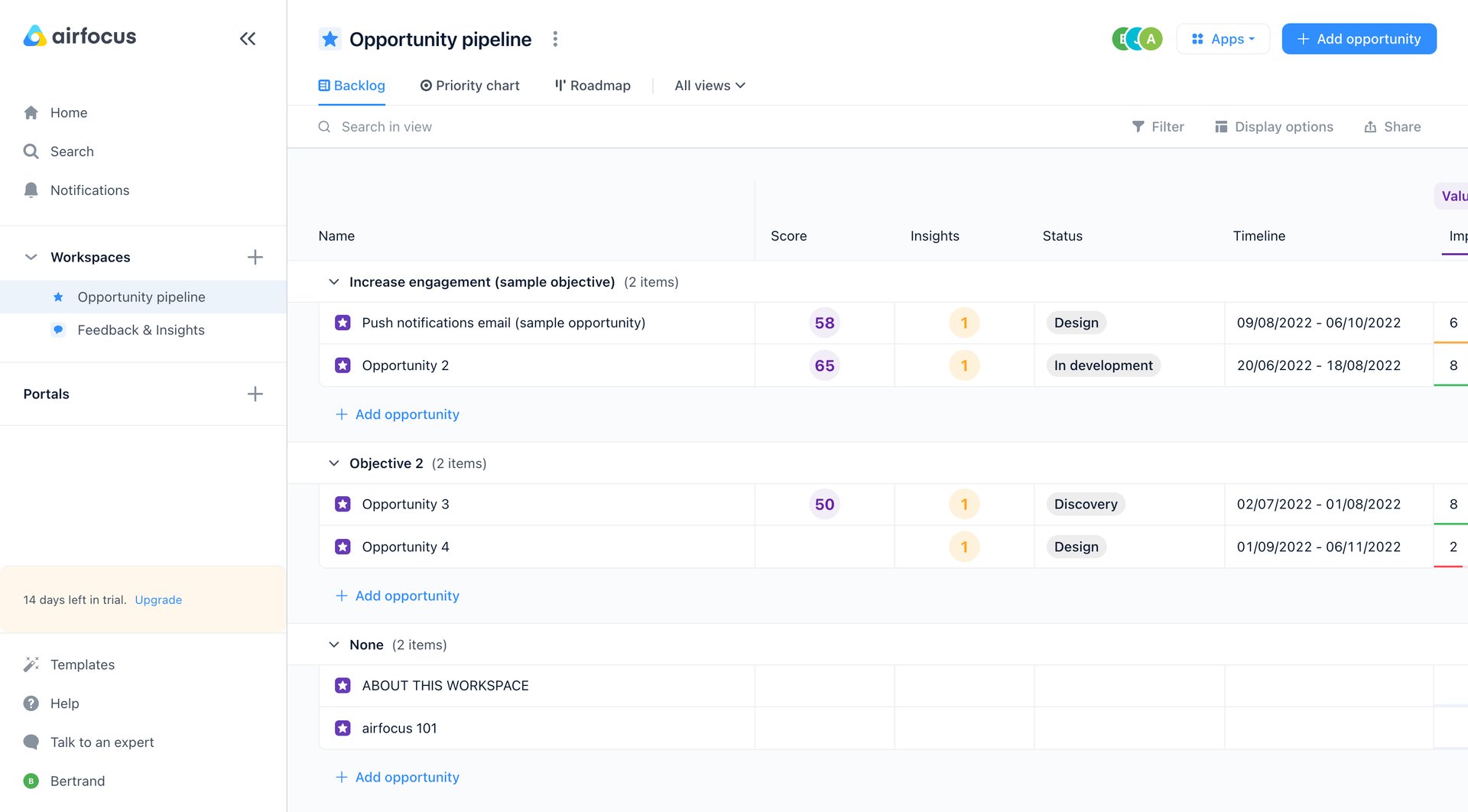 Airfocus
			      ux ui design