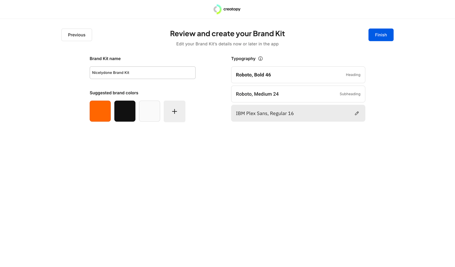 Creatopy screen example