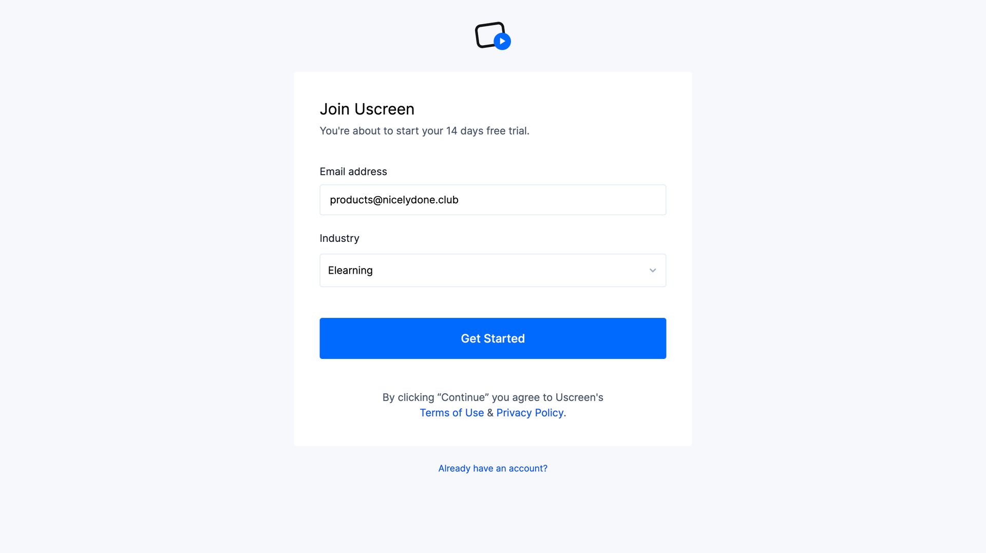 Uscreen
			     ux ui design