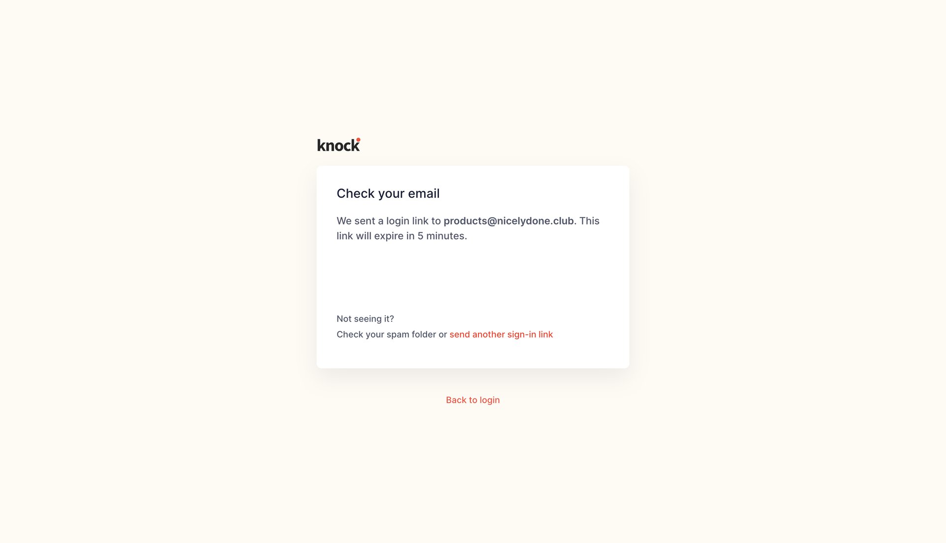 Knock
			            ux ui design