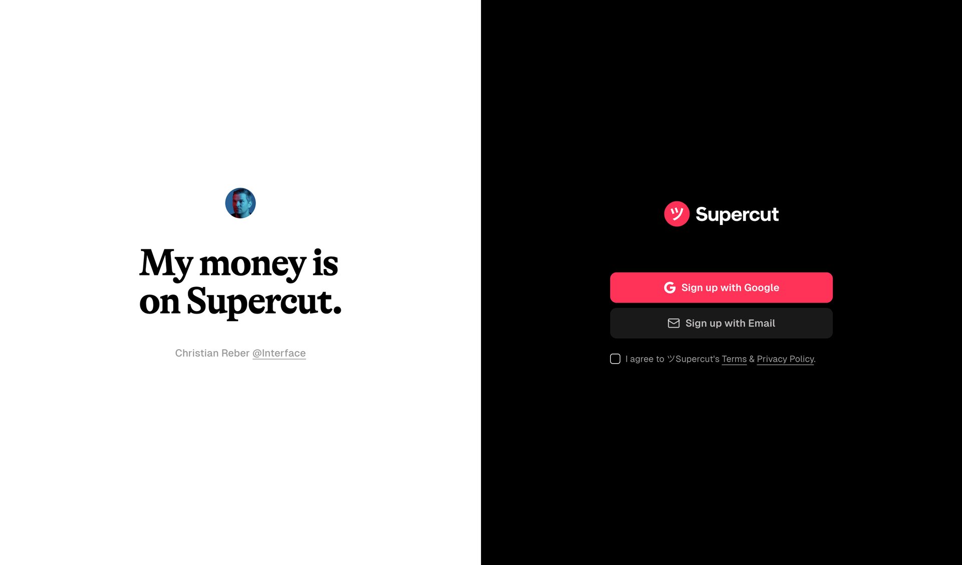 Supercut
			           ux ui design