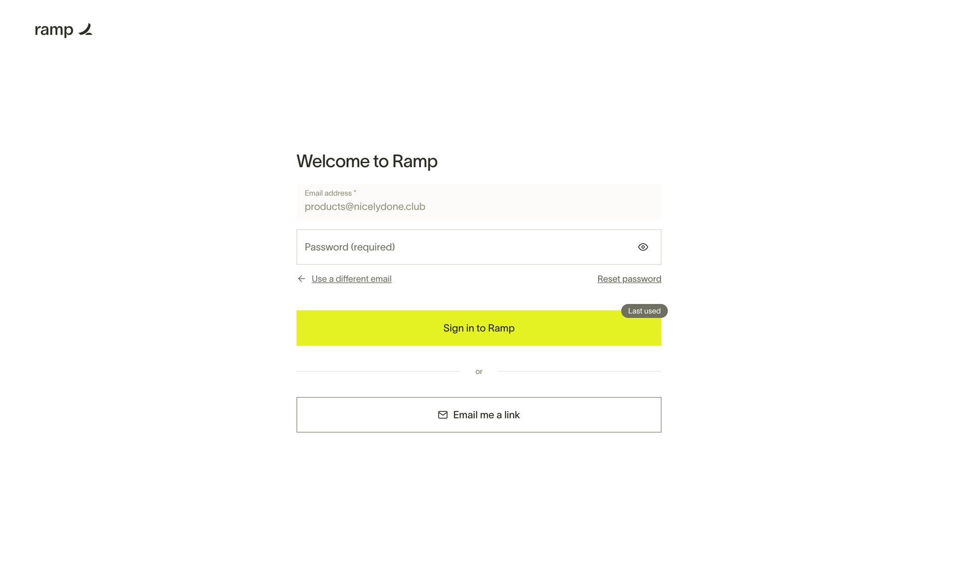 Ramp
			            ux ui design