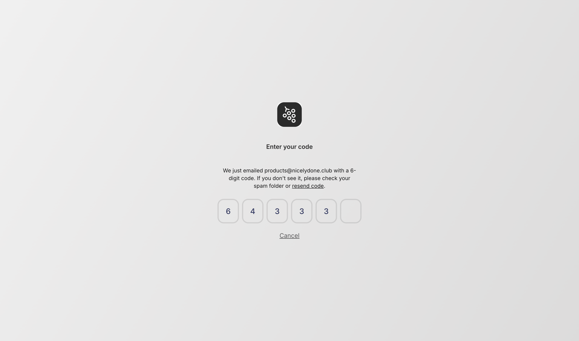 Gather screen example