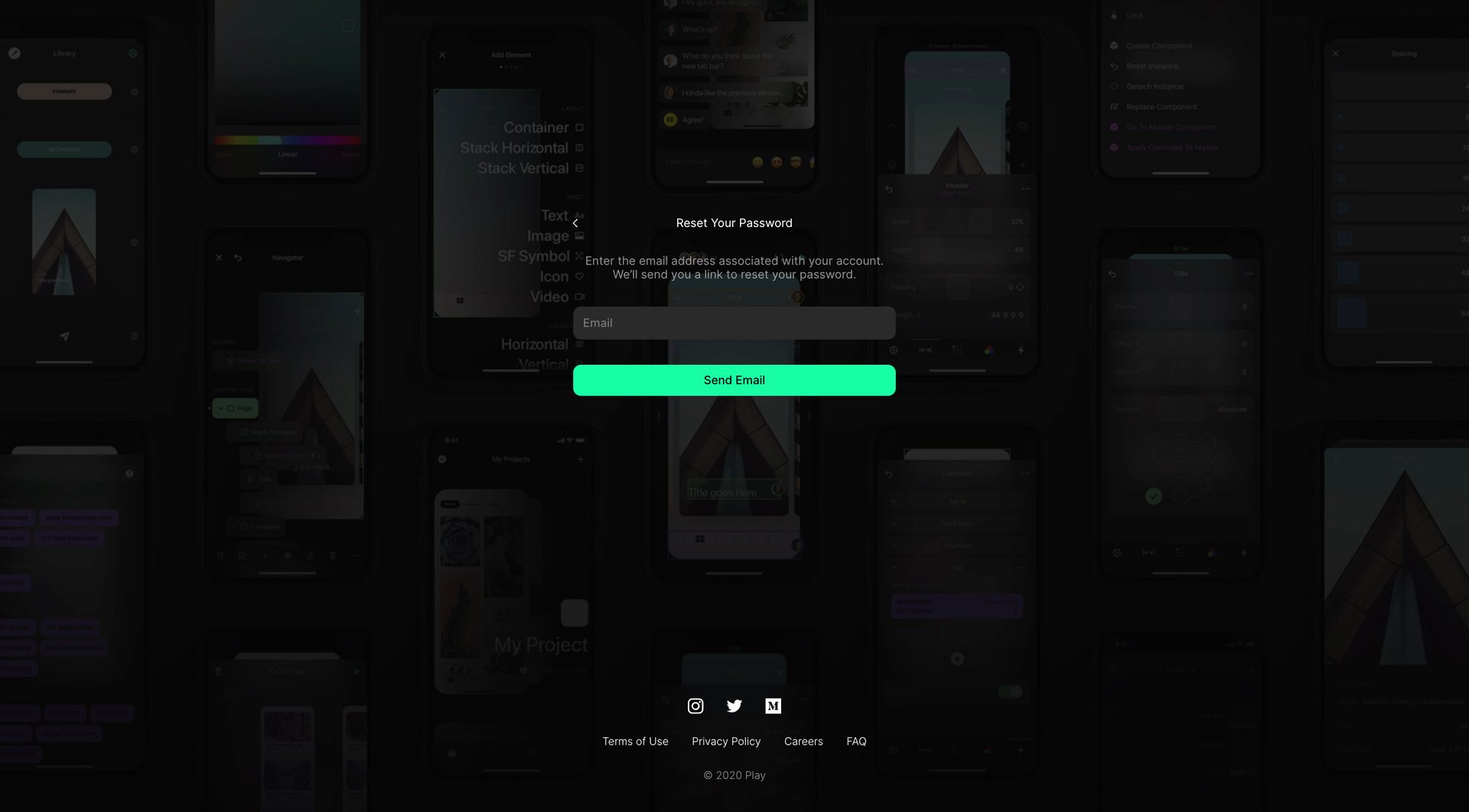 Play
				password reset page example
