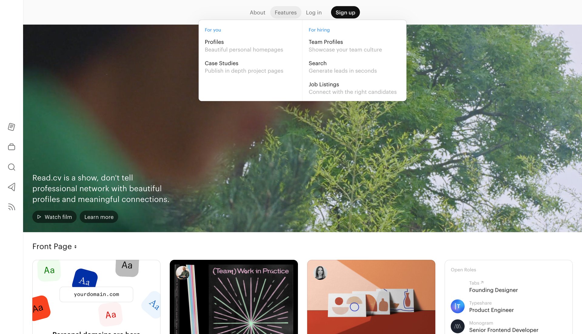 Read.cv
			  ux ui design
