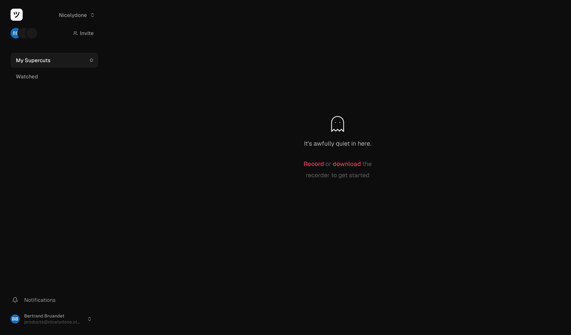 Supercut
			     ux ui design