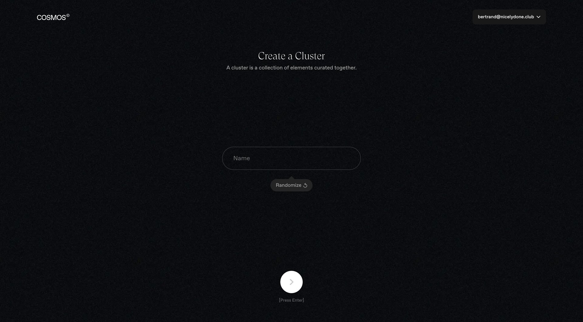 Cosmos
			   ux ui design