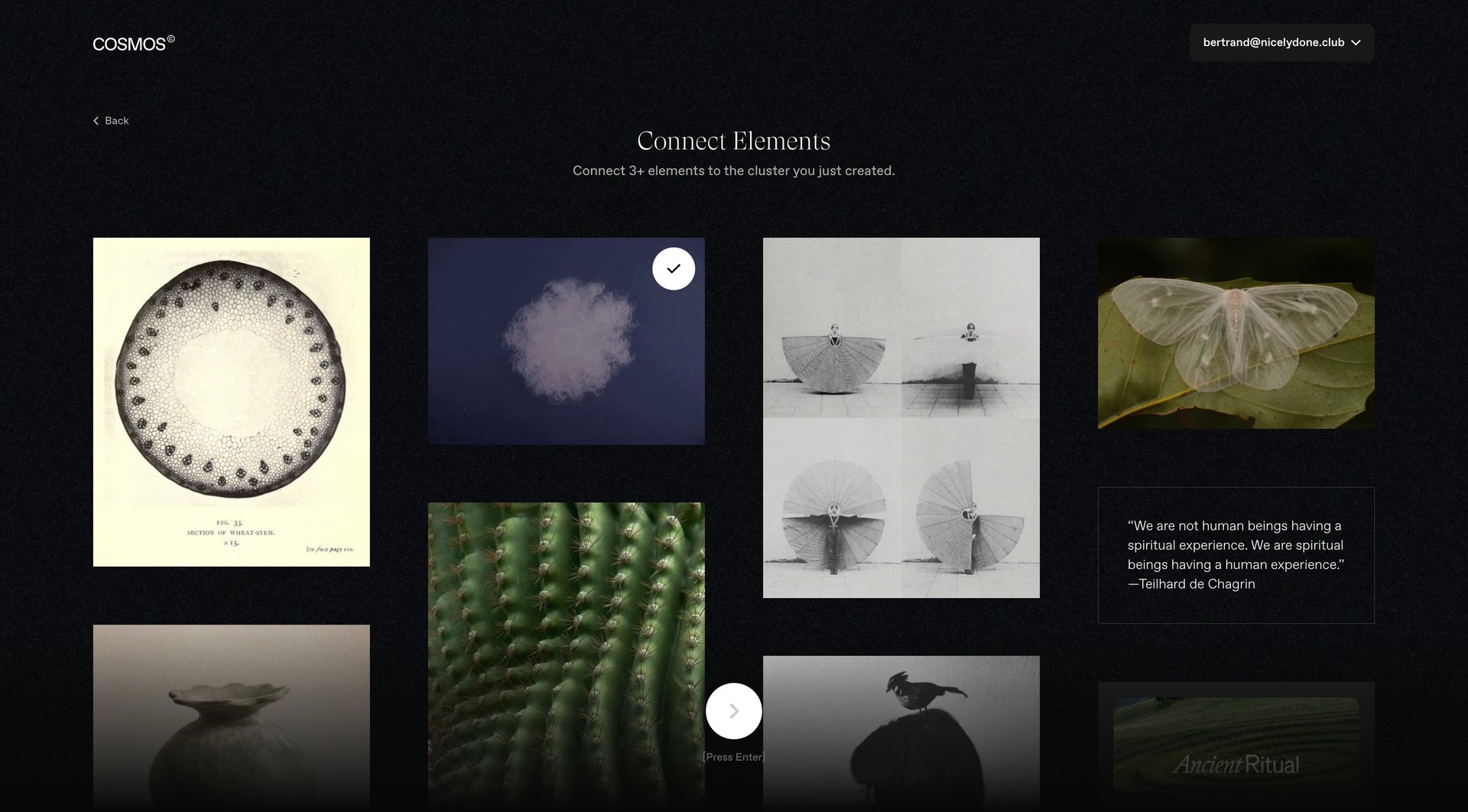 Cosmos
			   ux ui design