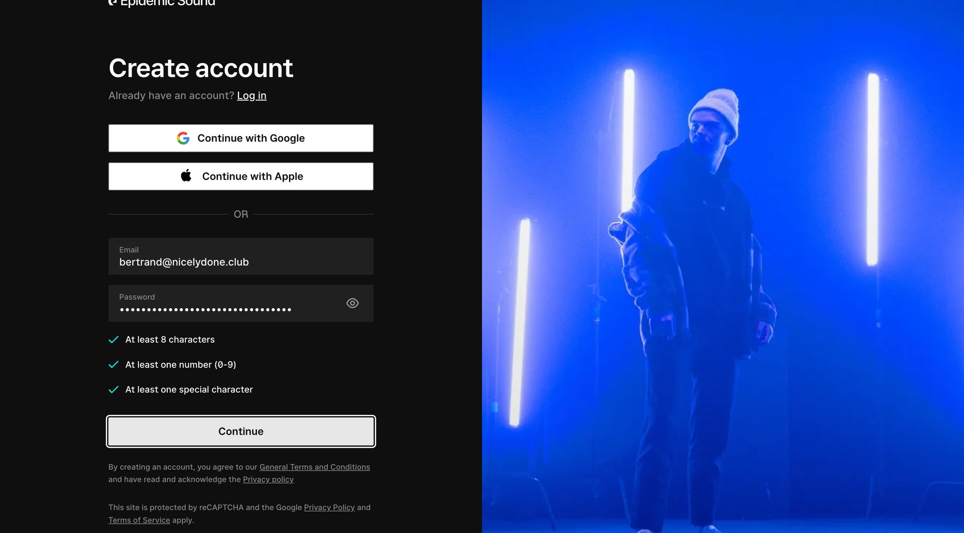 Epidemic Sound
			        ux ui design