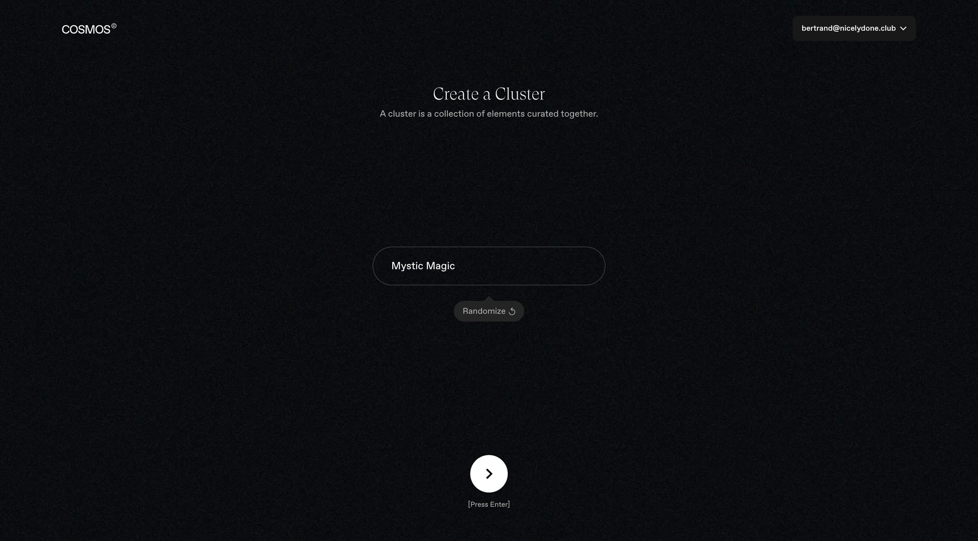 Cosmos
			   ux ui design
