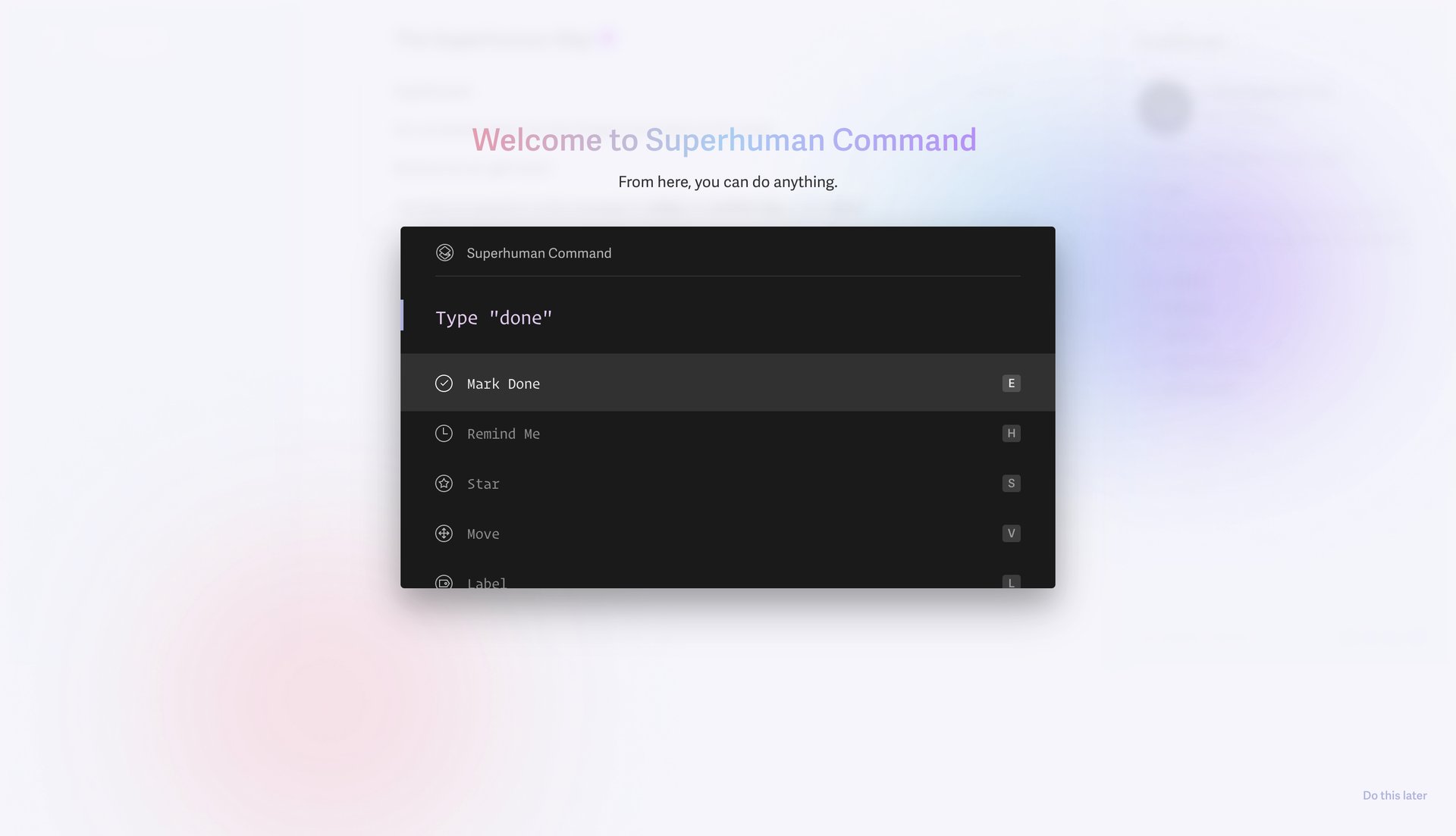 Superhuman
			      ux ui design