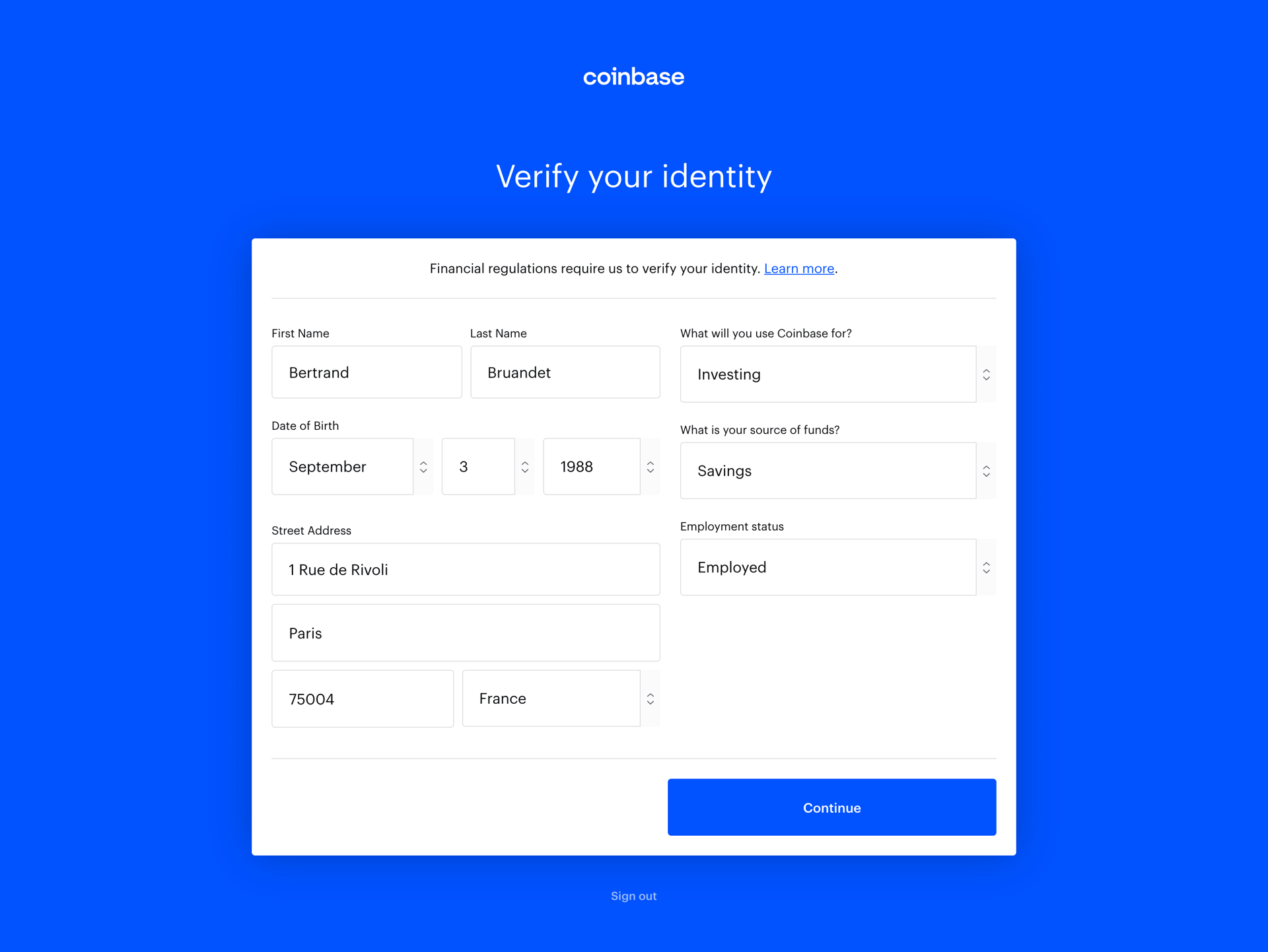Coinbase
			   ux ui design