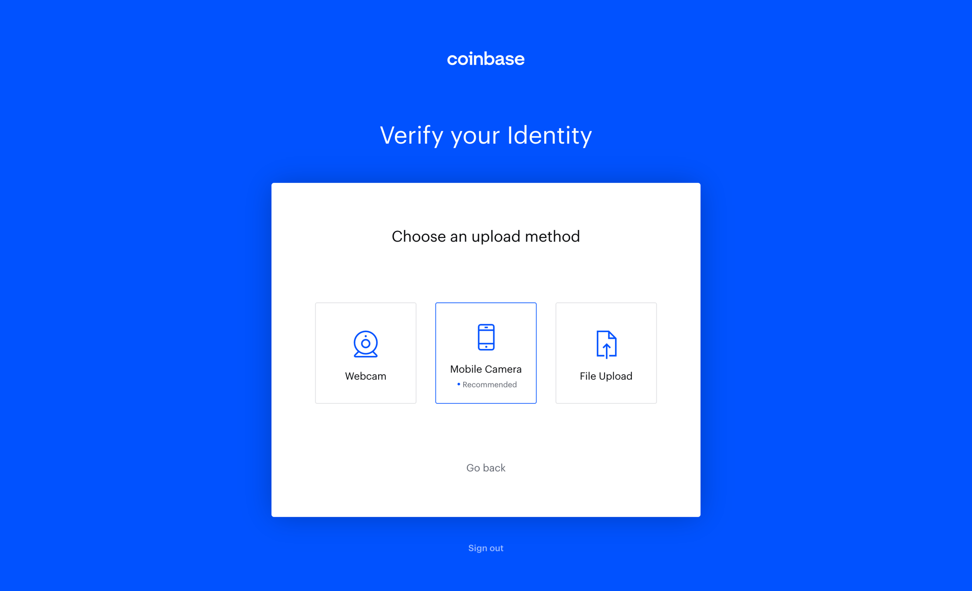 Coinbase
			      ux ui design