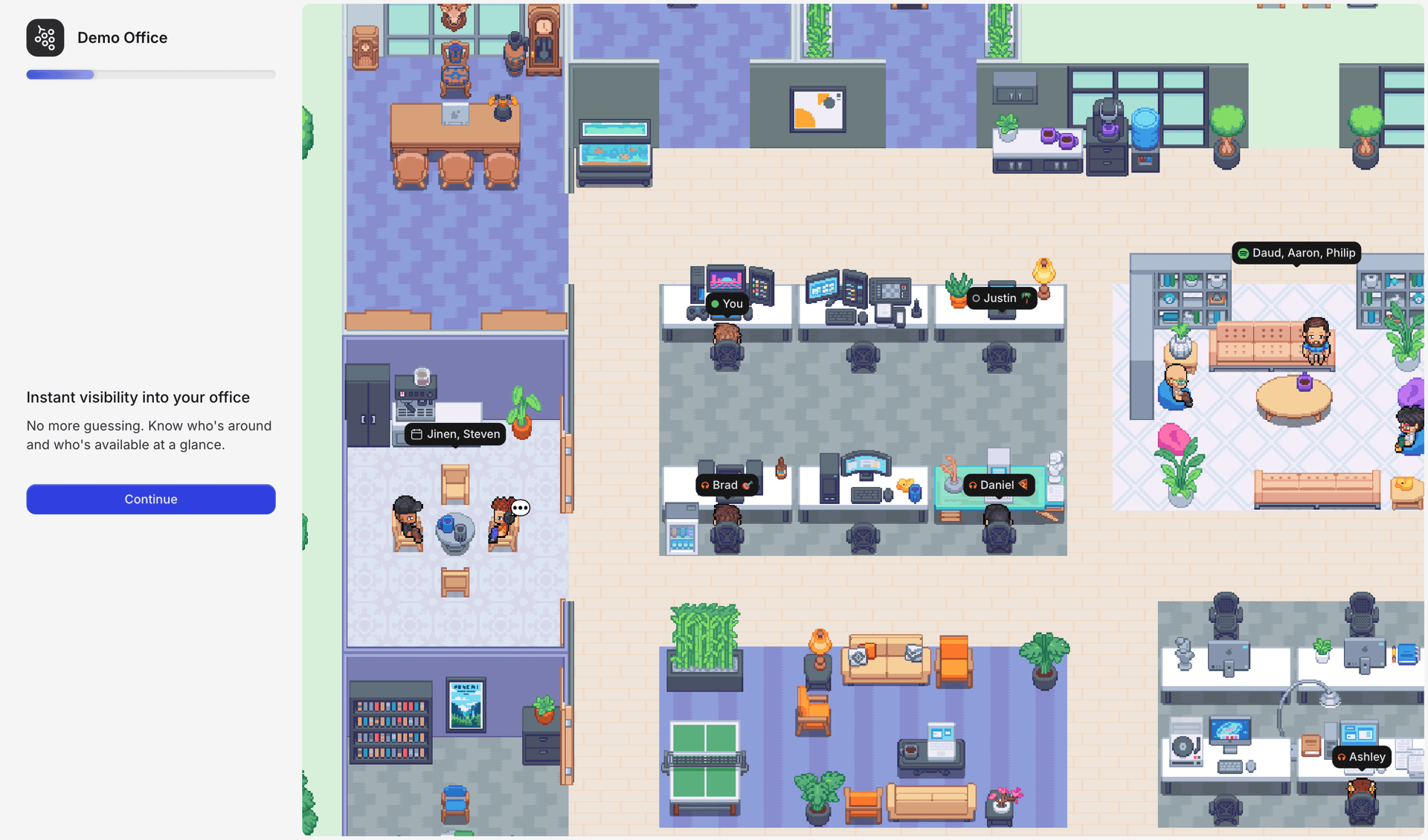 Gather screen example