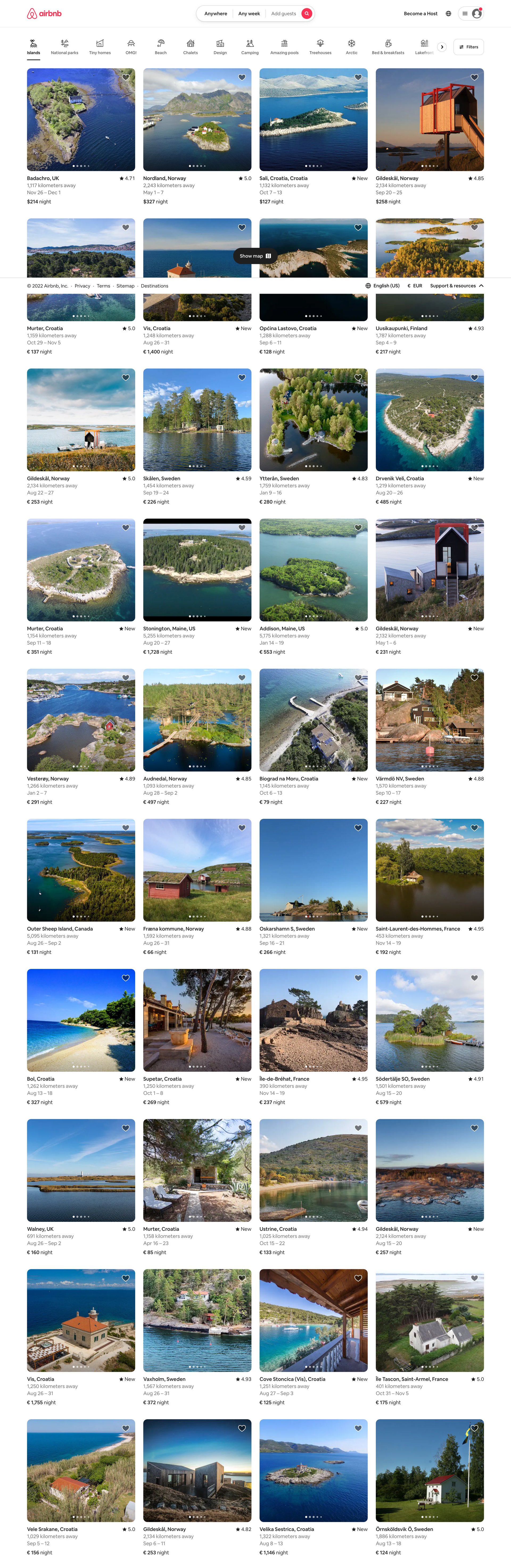 Airbnb screen example
