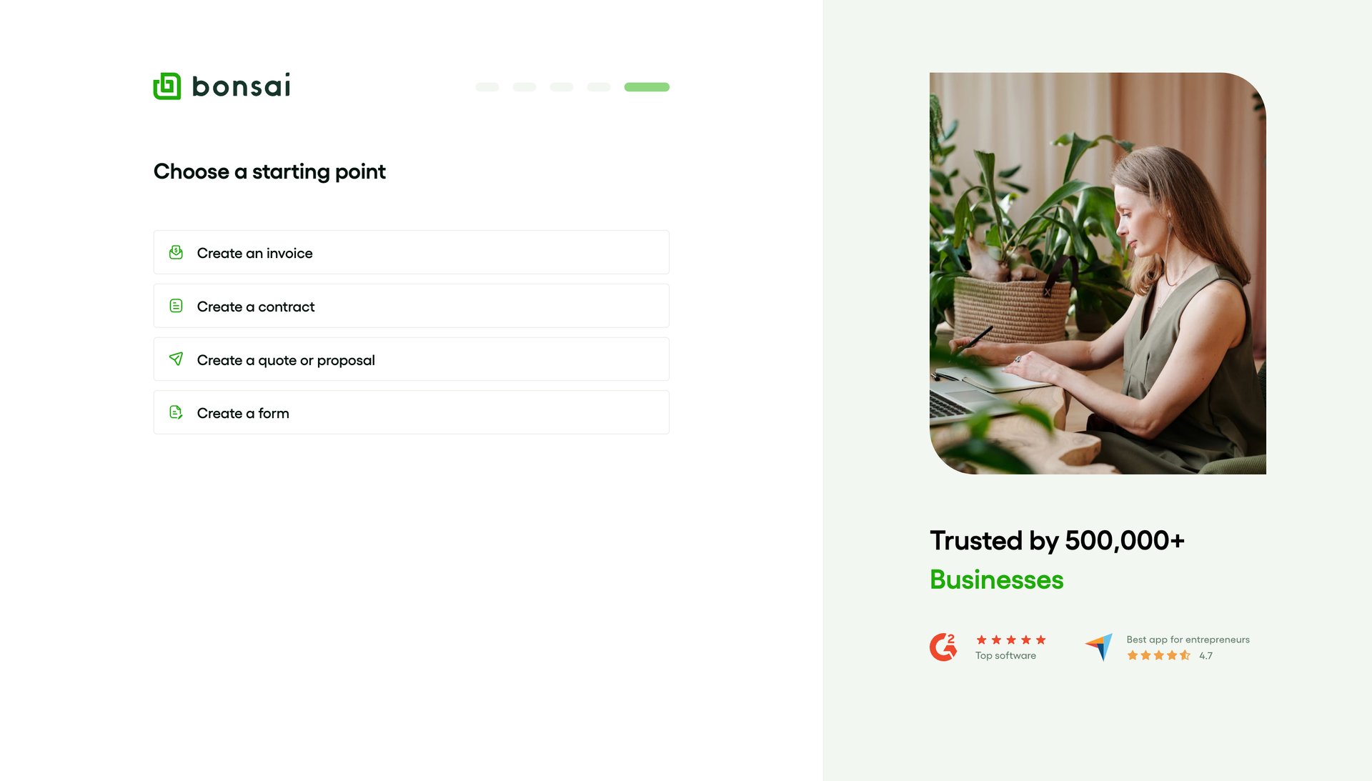 Bonsai
			   ux ui design