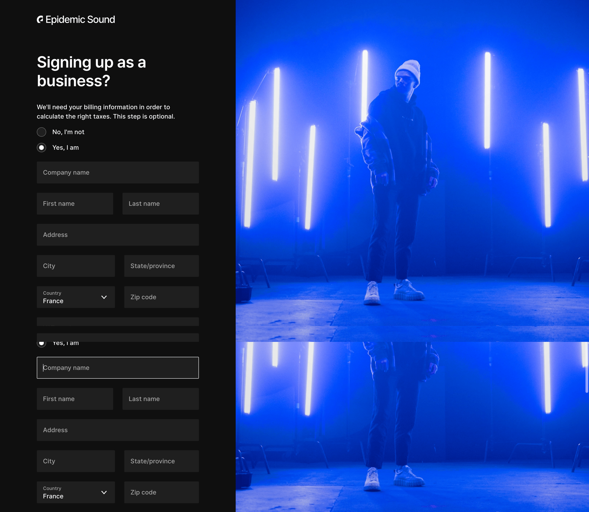 Epidemic Sound
			       ux ui design