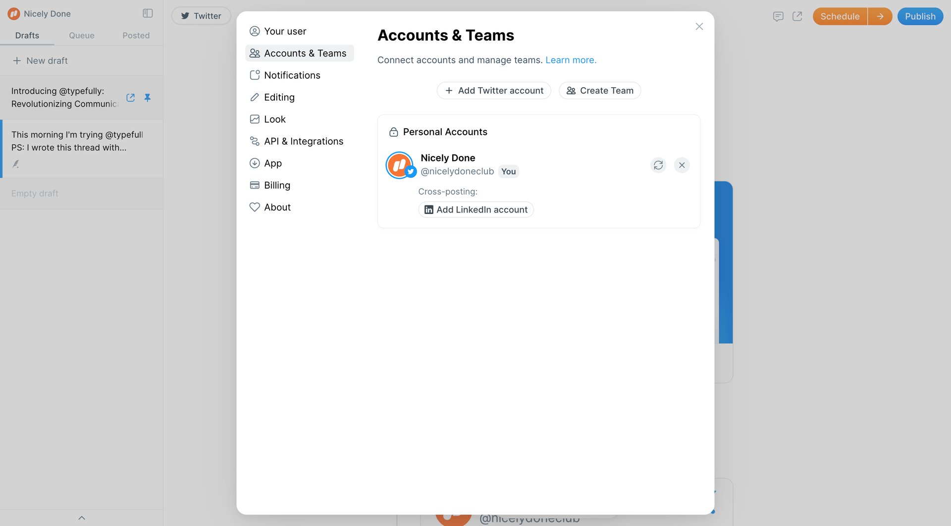 Typefully
			       ux ui design