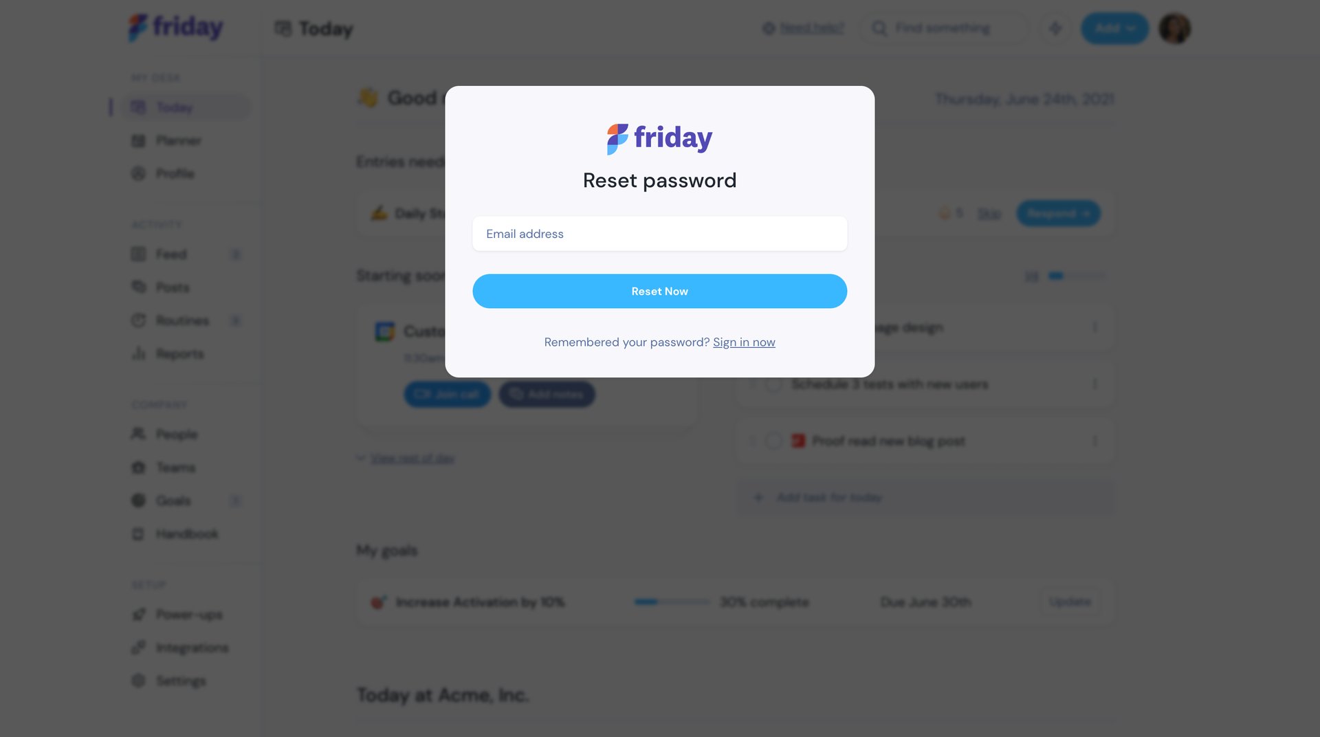 Friday
				password reset page example