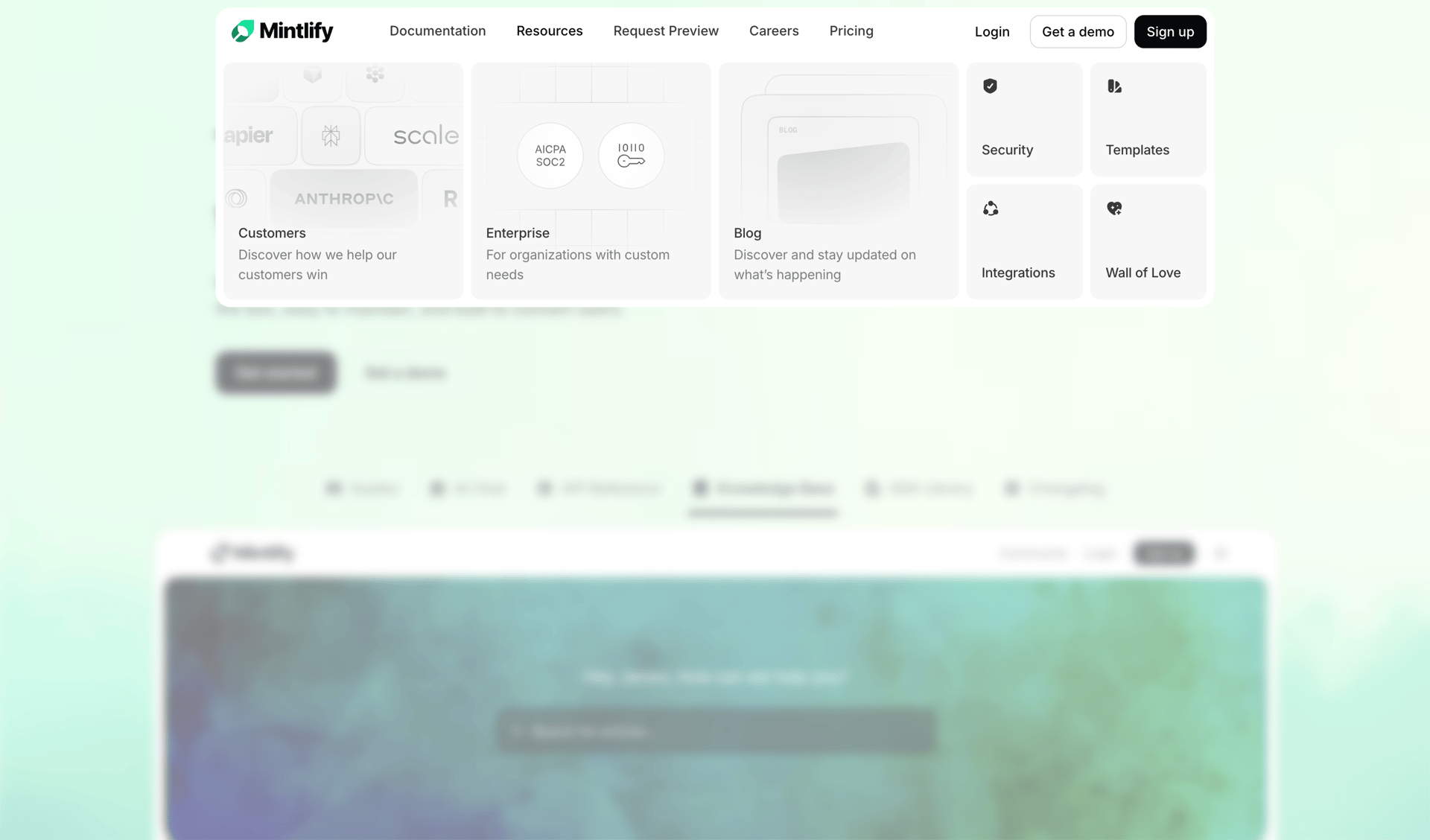 Mintlify
			  ux ui design