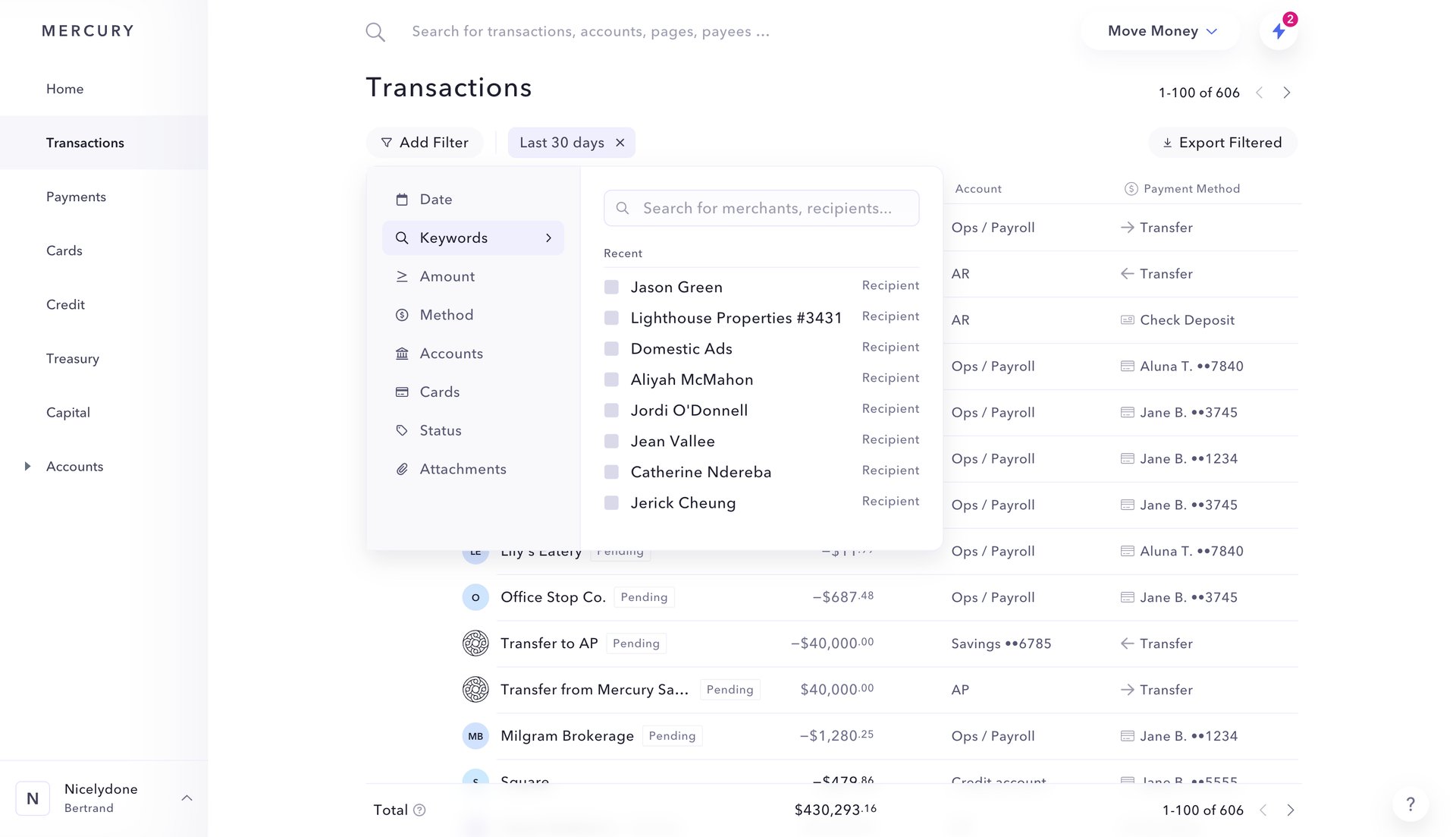 Mercury
			          ux ui design