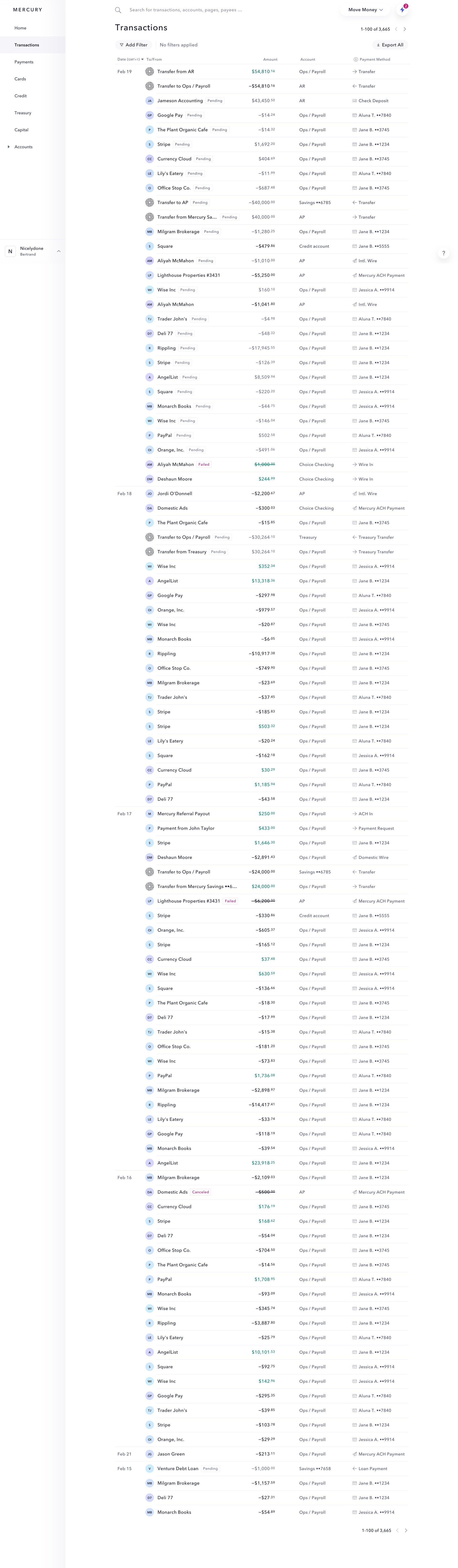 Mercury
			     ux ui design