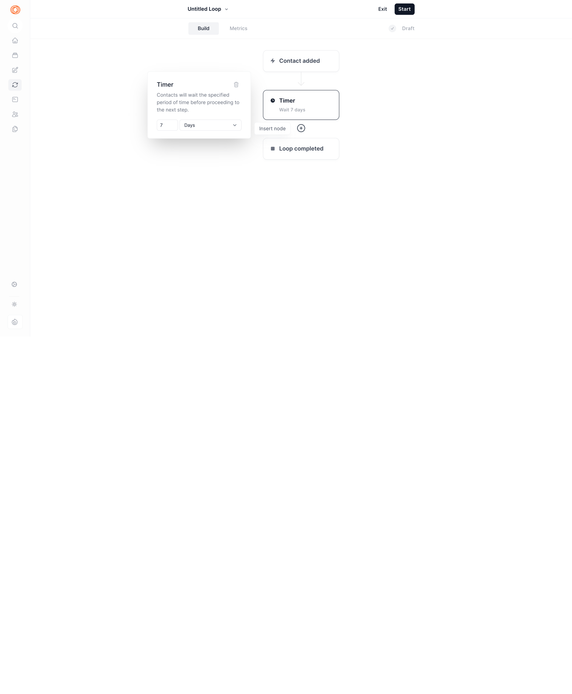 Loops screen example