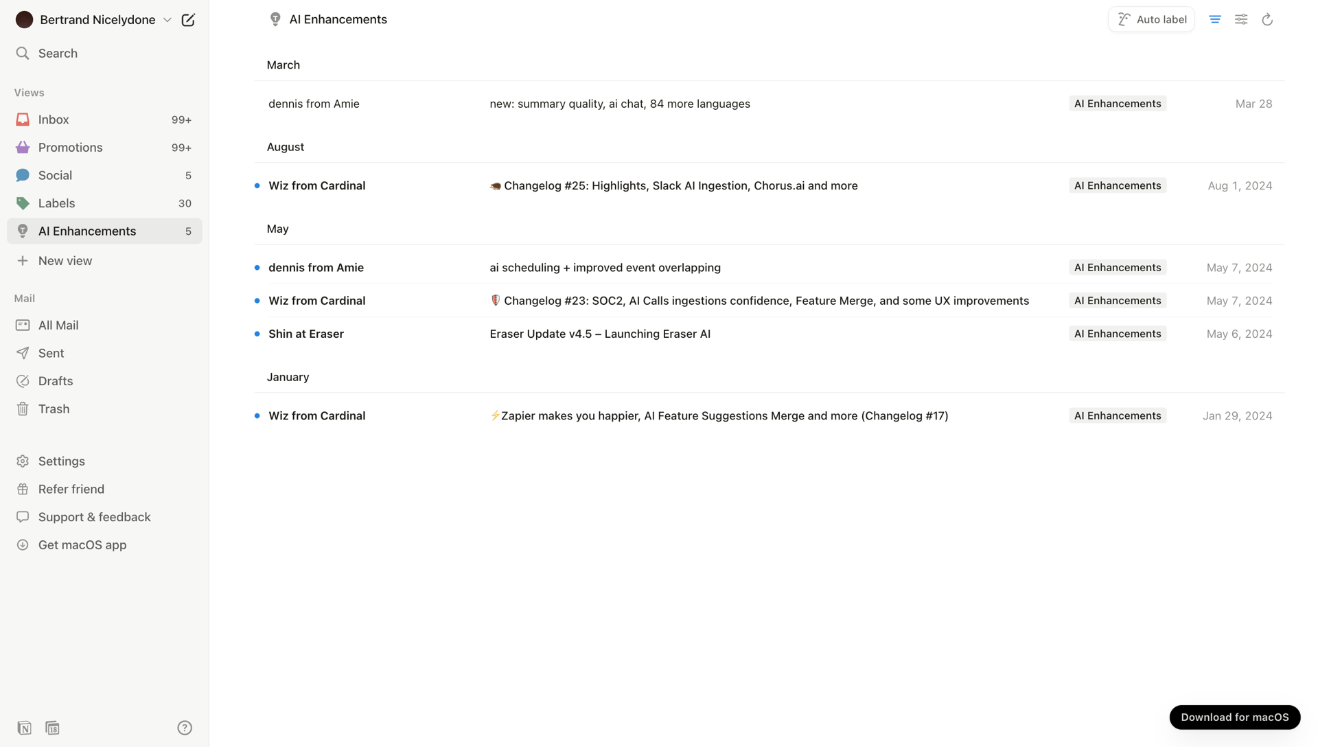 Notion Mail
			            ux ui design
