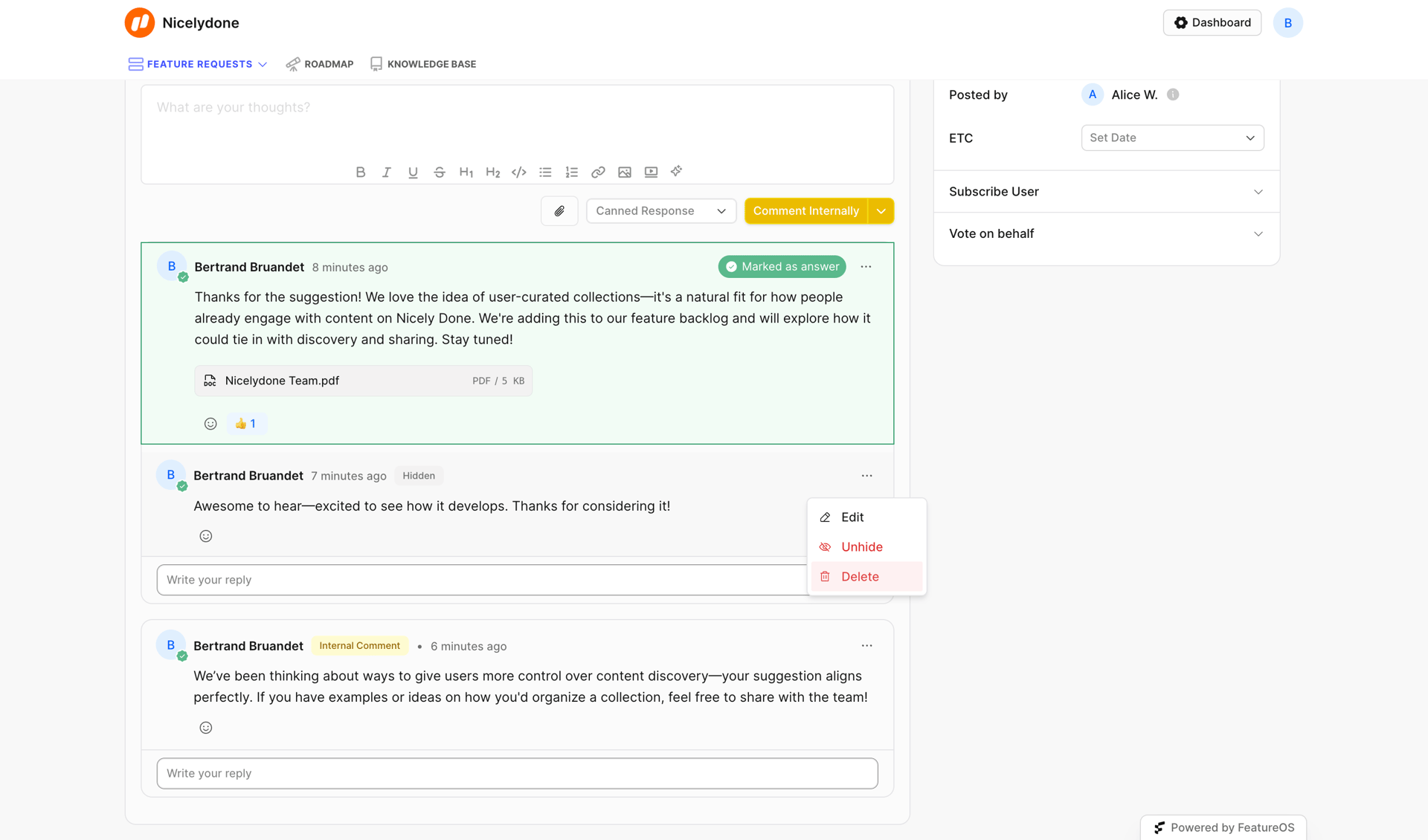 FeatureOS
			      ux ui design