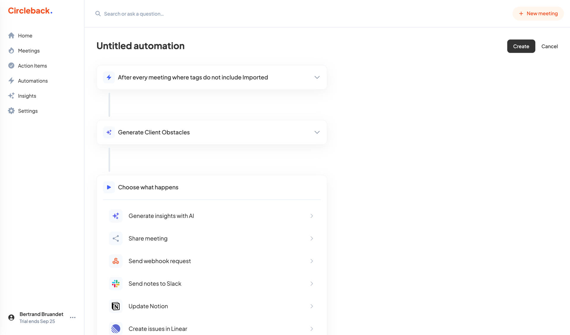 Circleback
			       ux ui design