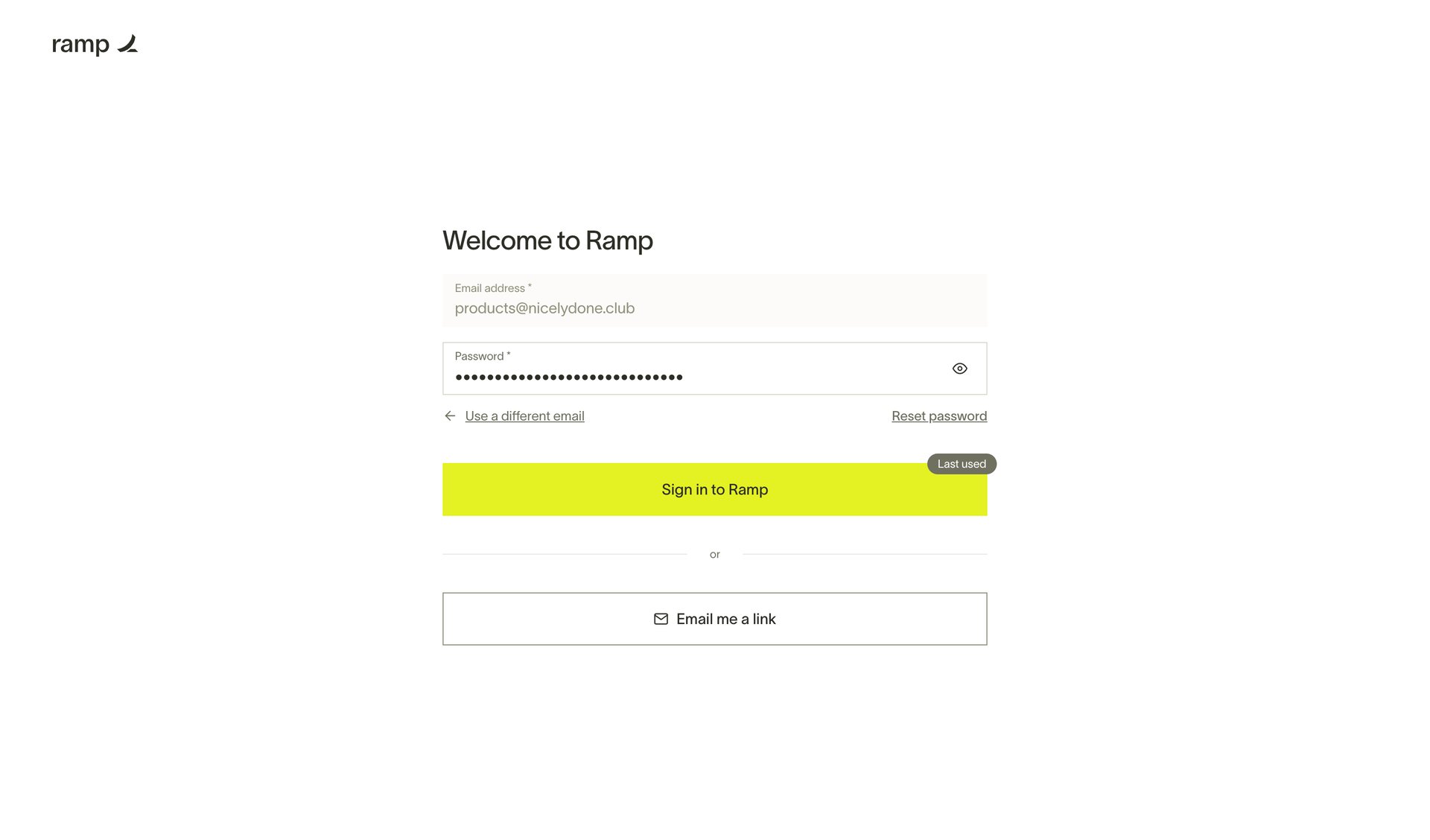 Ramp
			            ux ui design