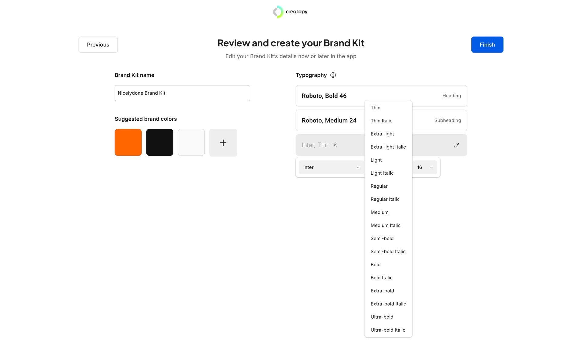 Creatopy screen example