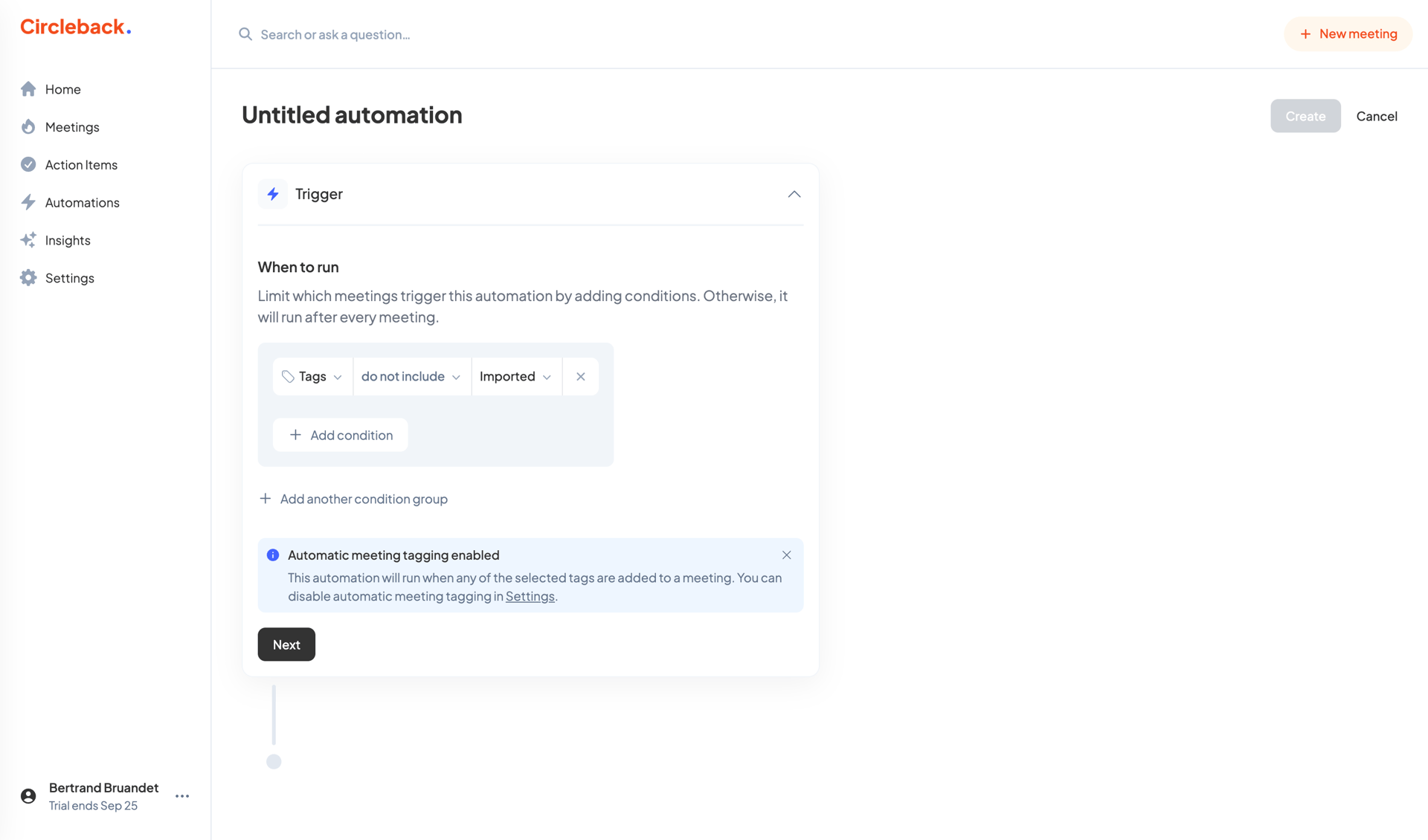 Circleback
			        ux ui design