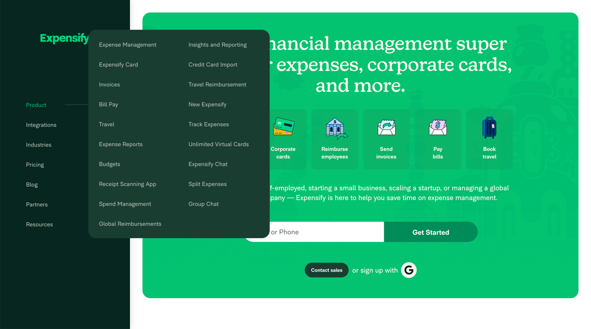 Expensify
			   ux ui design