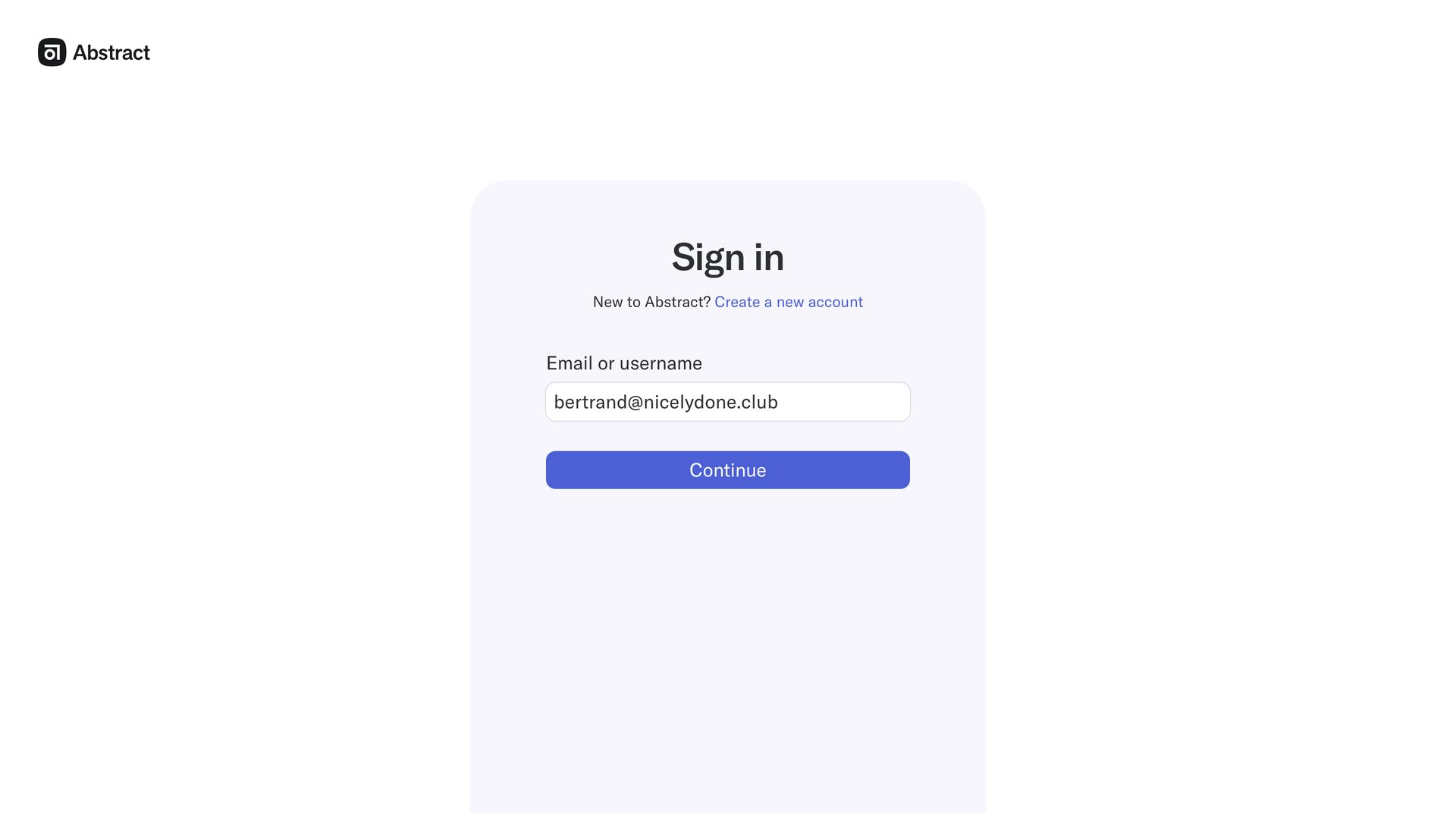 Abstract
				signin page example