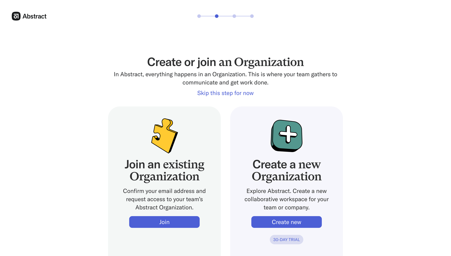 Abstract
				signup page example