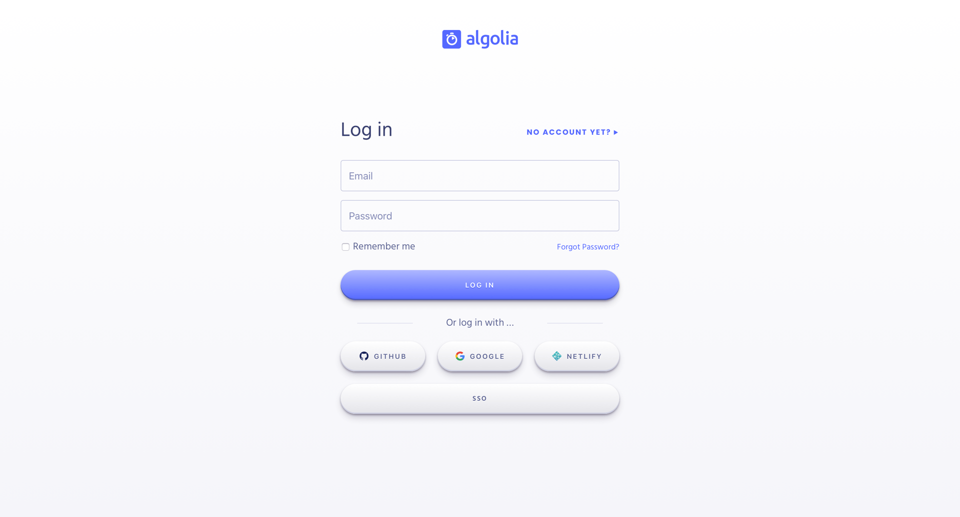 Algolia
				signin page example