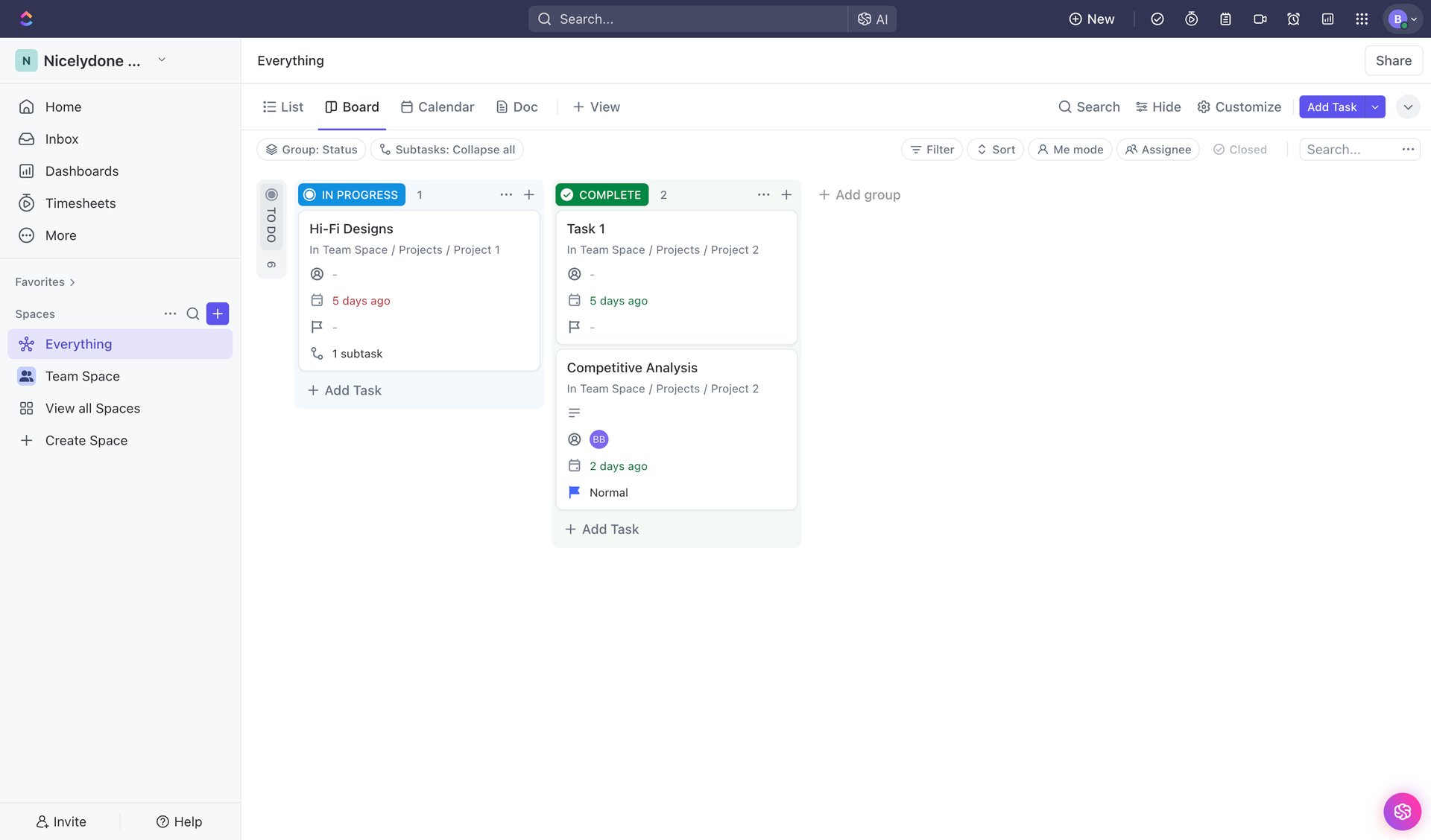 ClickUp
			            ux ui design