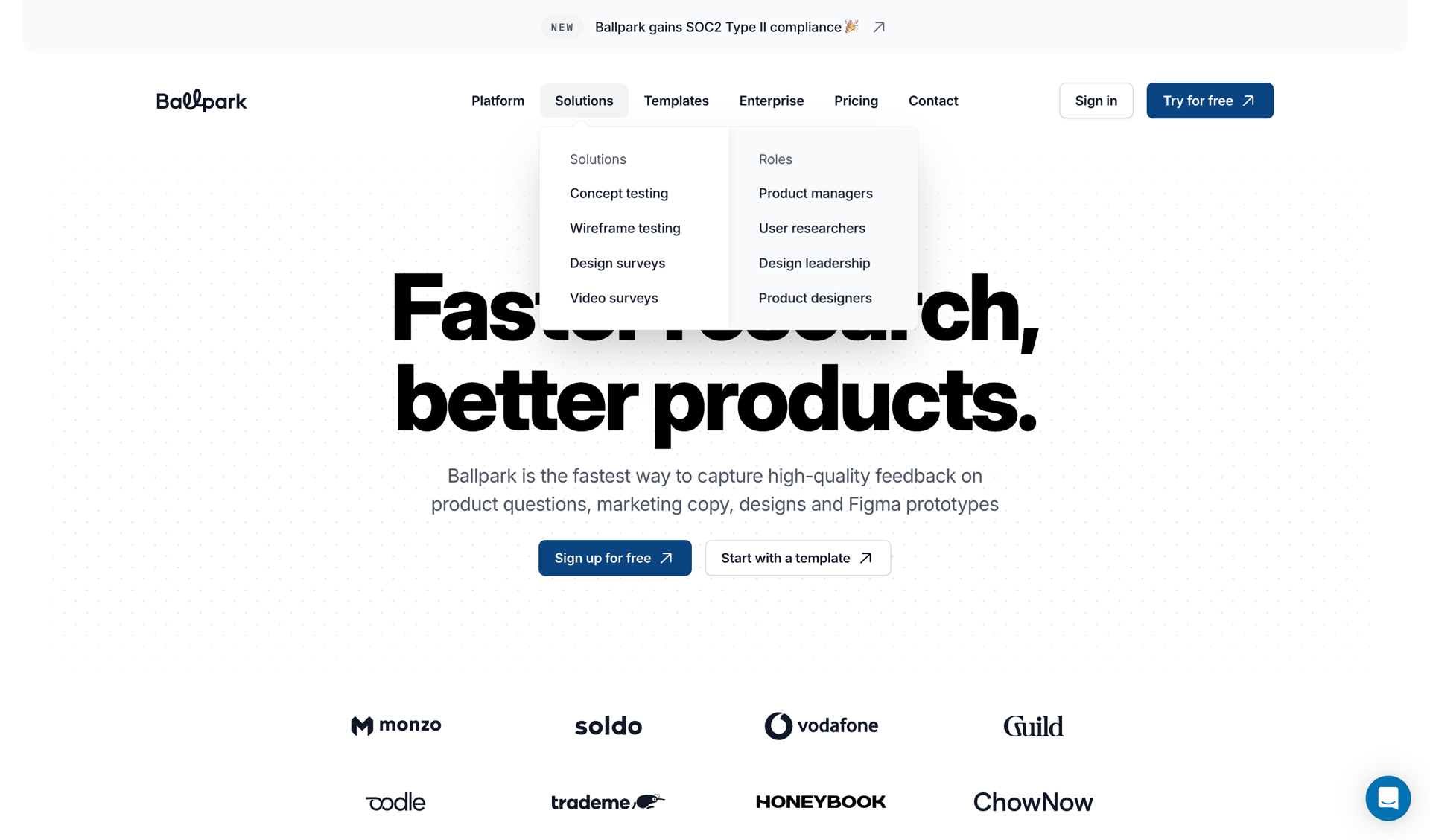 Ballpark
			    ux ui design
