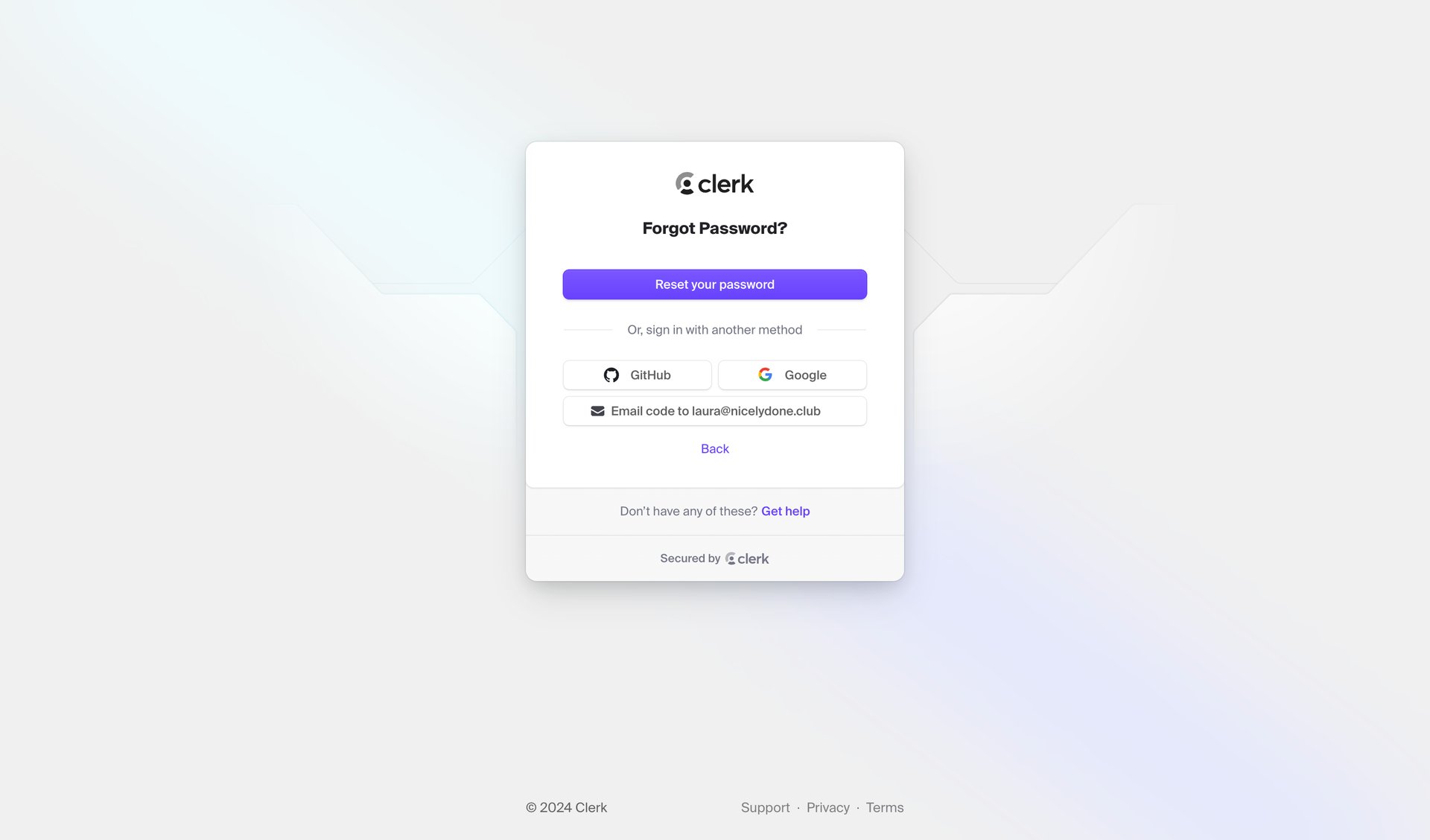 Clerk
			            ux ui design
