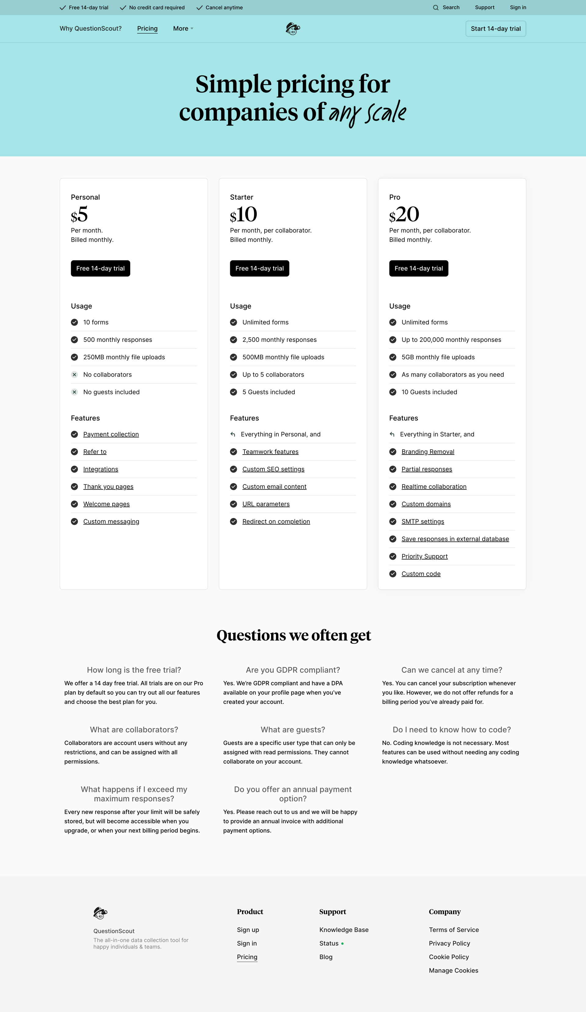 QuestionScout
			             ux ui design
