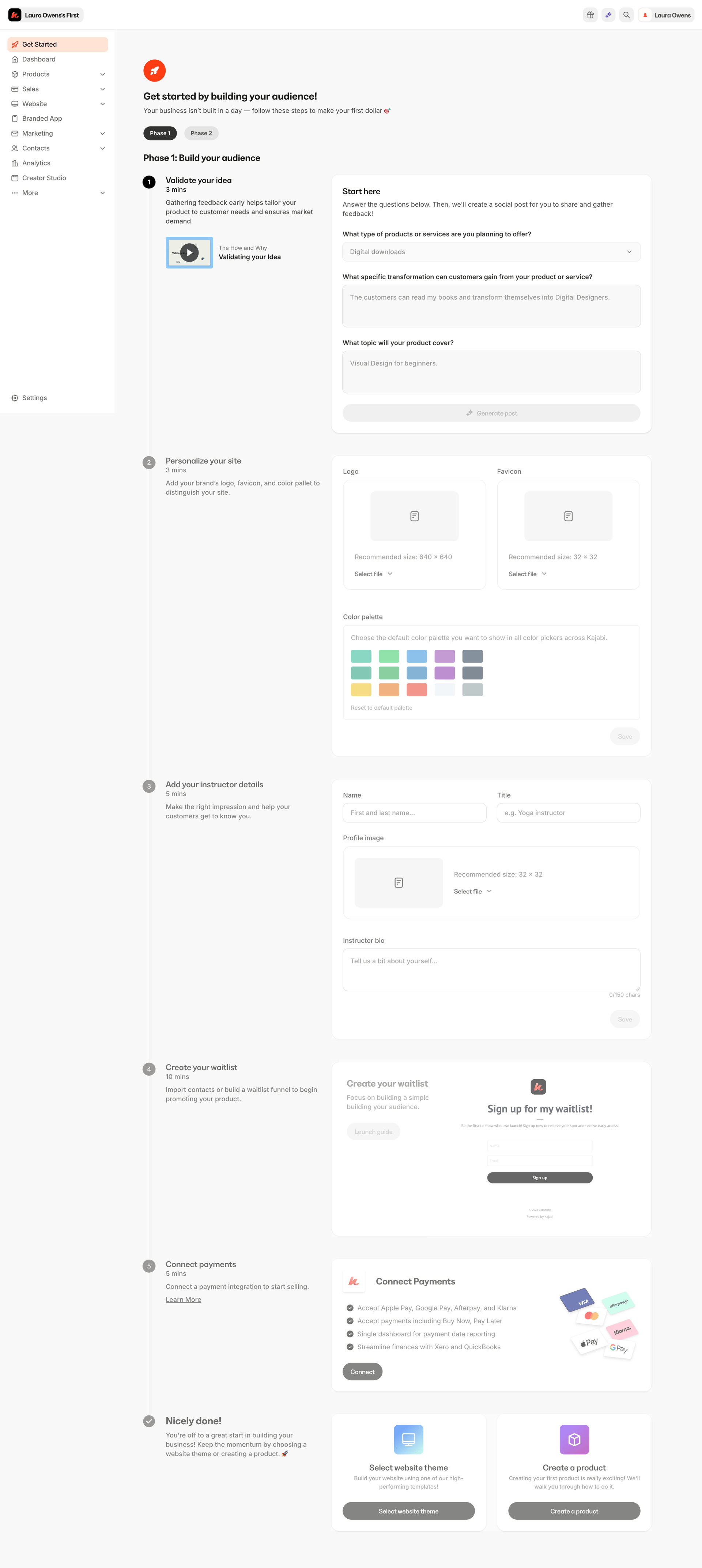 Kajabi
			            ux ui design