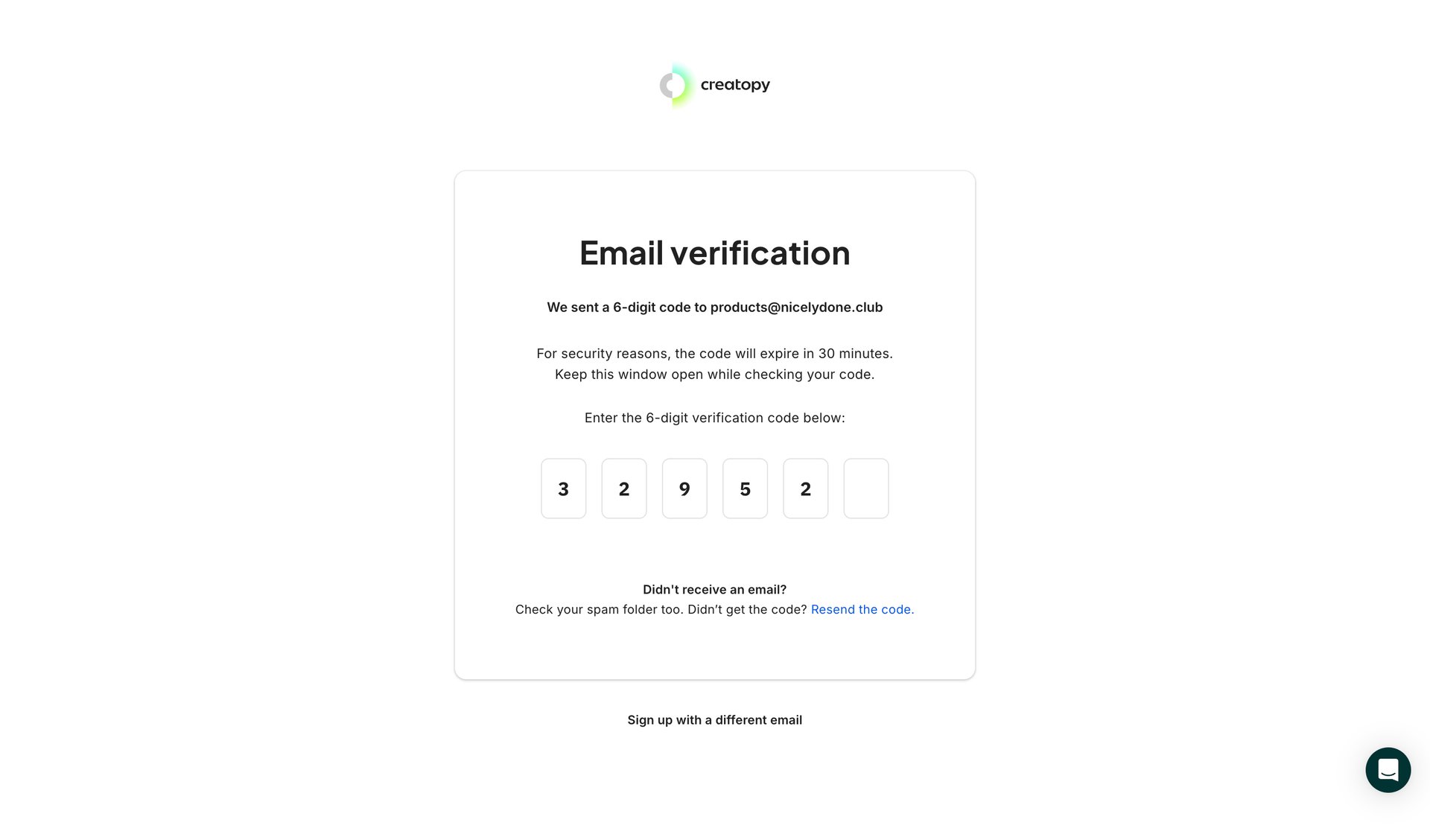 Creatopy screen example