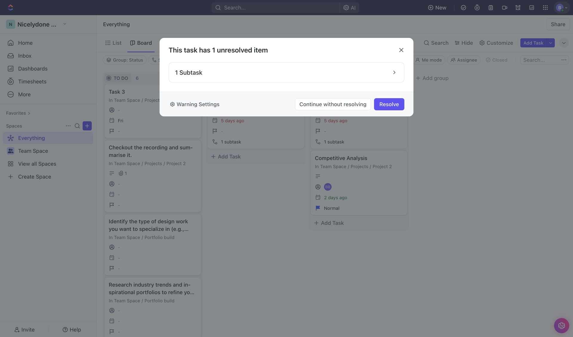 ClickUp
			       ux ui design