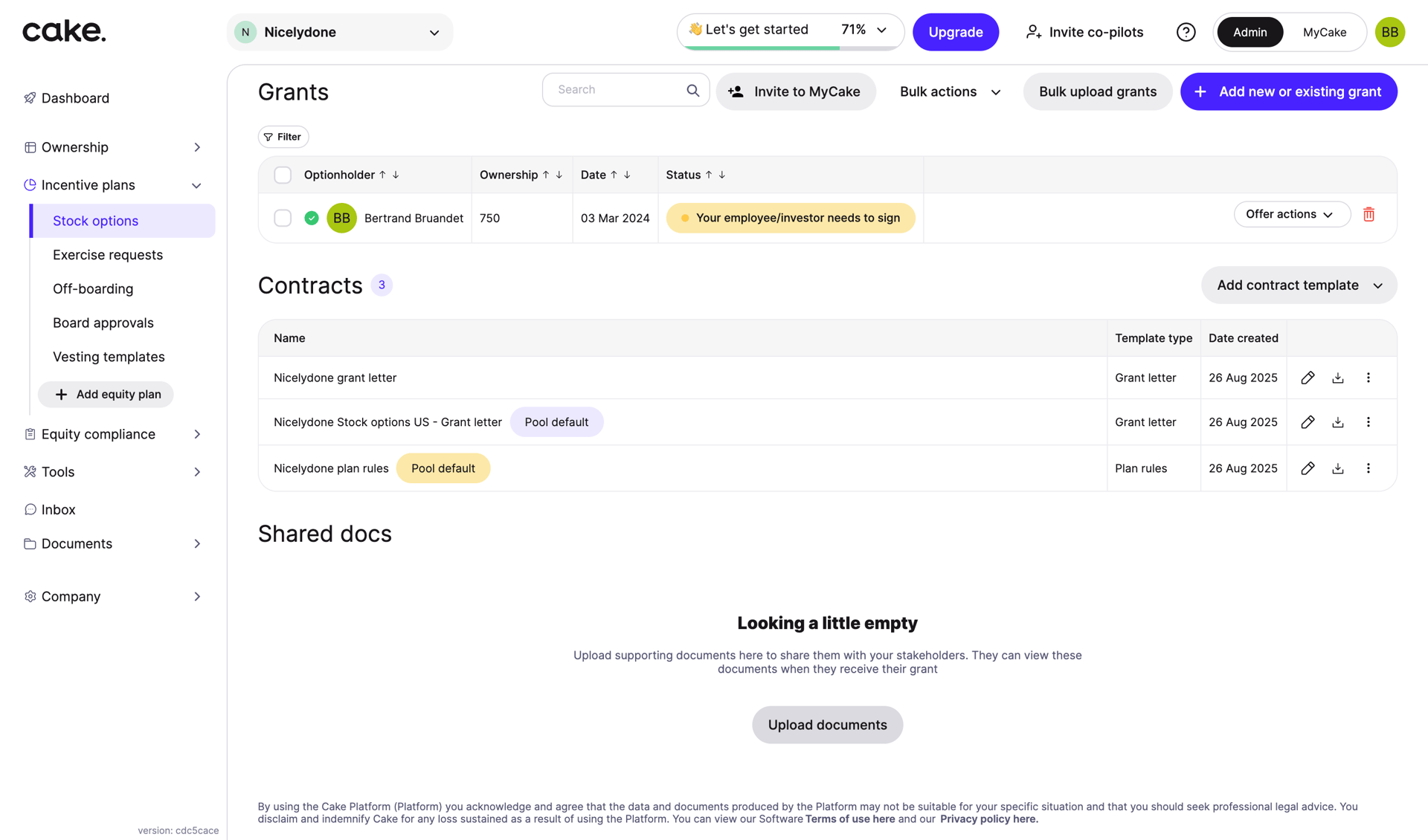 Cake
				list page example